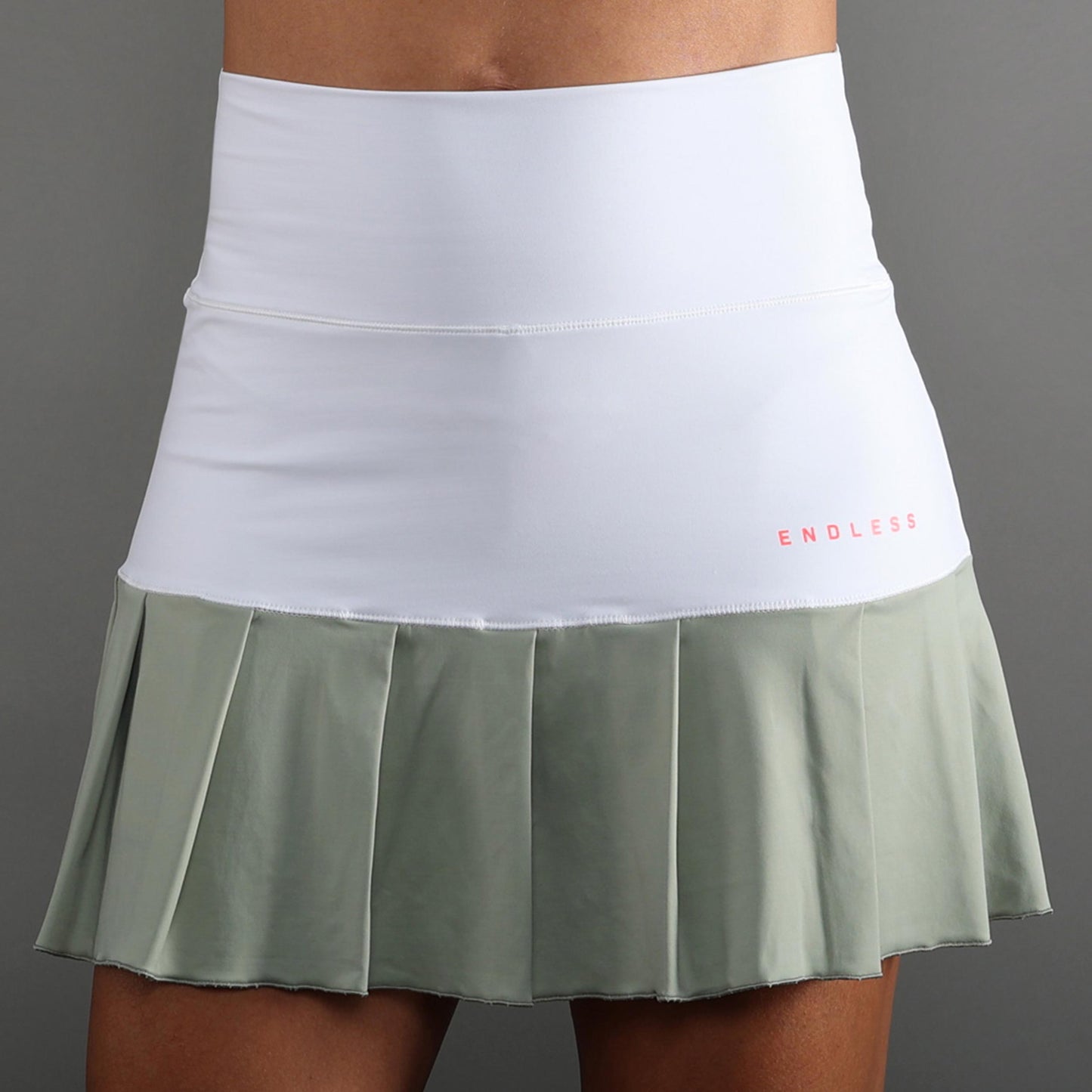 Endless OTTEY Falda Mujeres - blanco, oliva