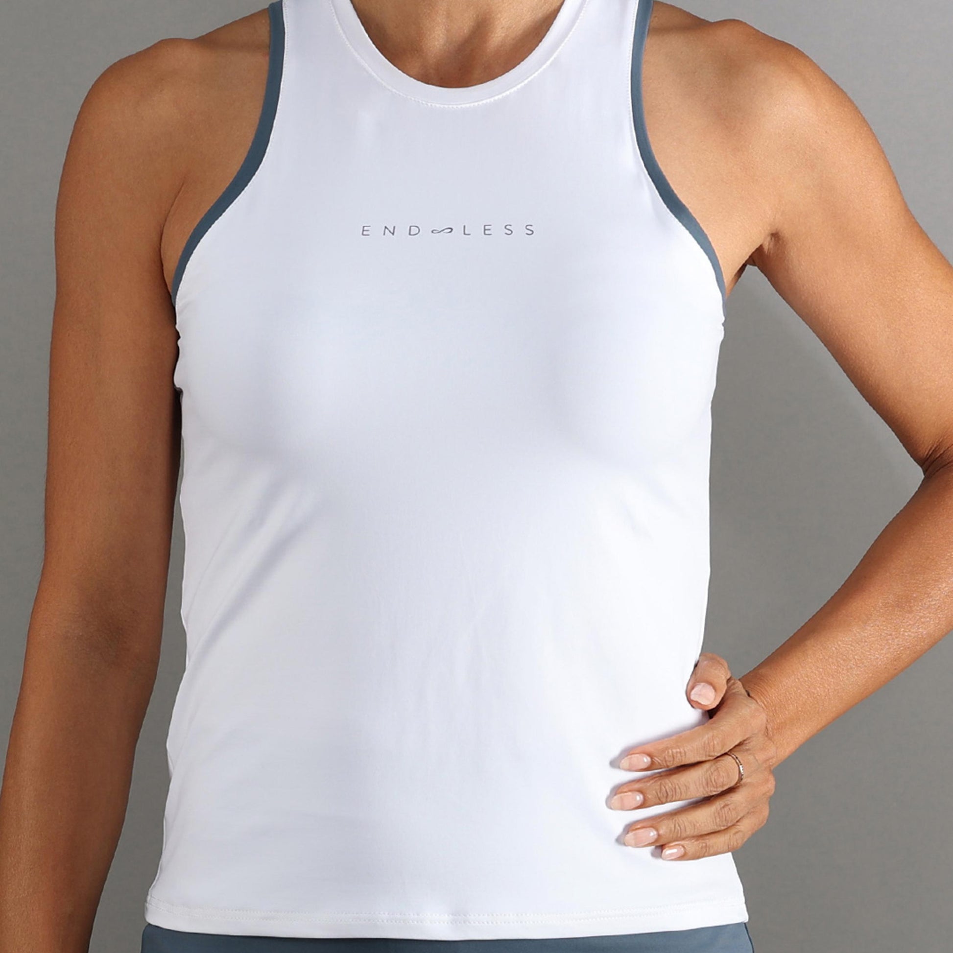 Endless ESSENTIAL Camiseta de tirantes Mujeres - blanco, azul