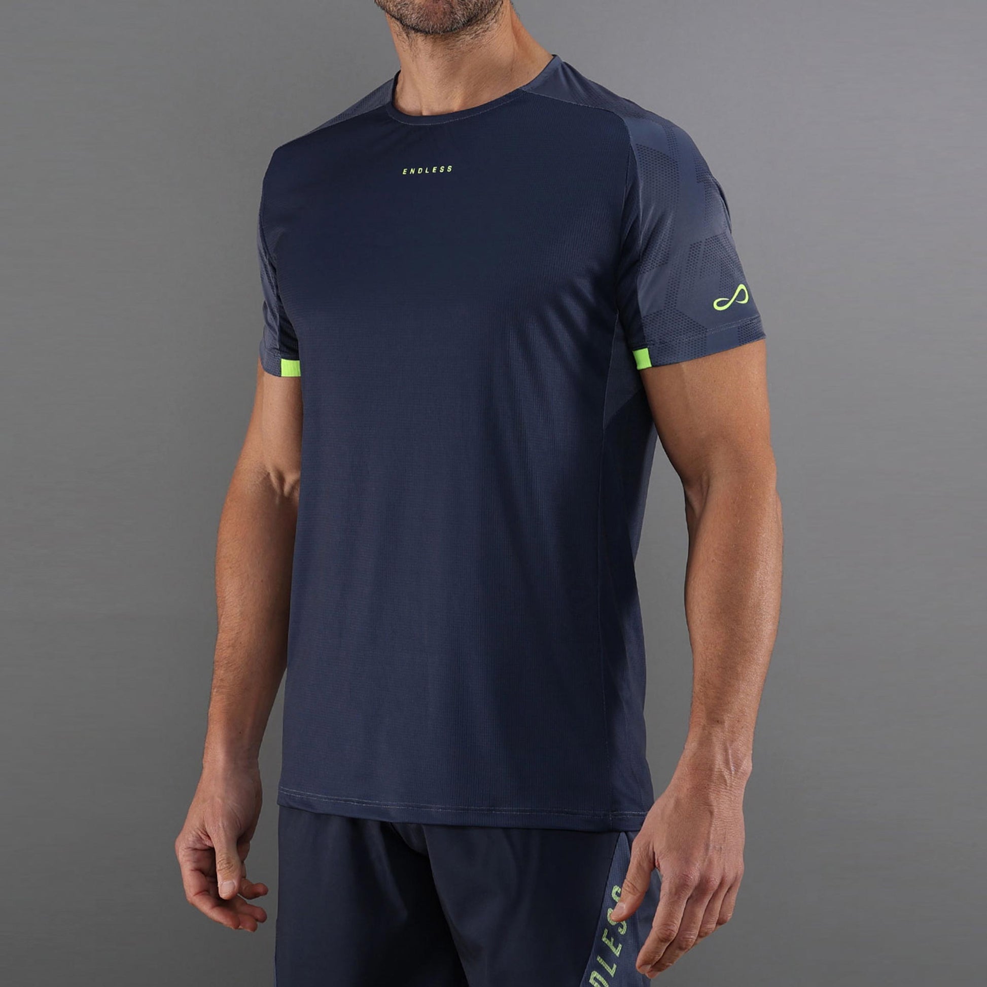 Endless RYKER Camiseta de manga corta Hombres - azul, amarillo neón