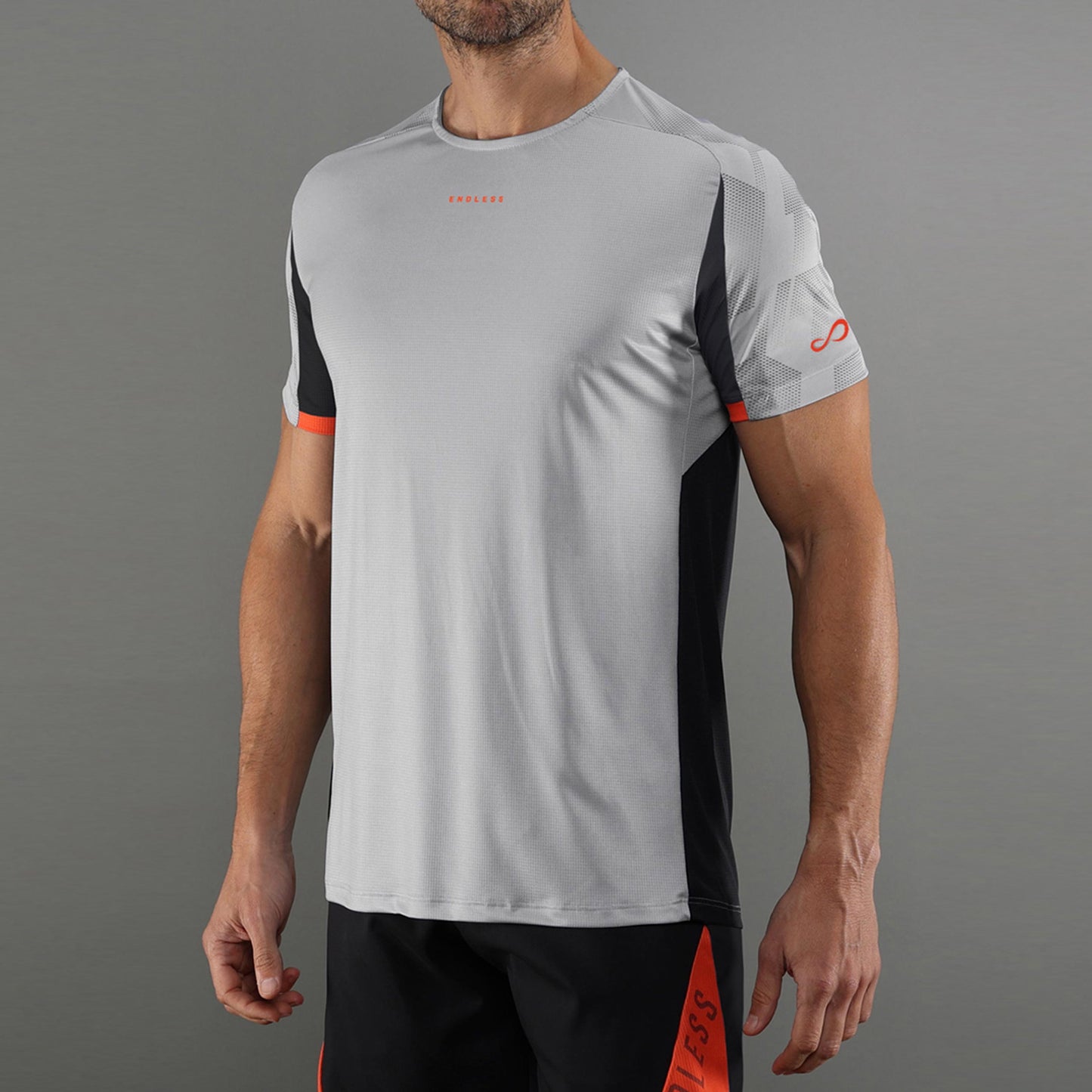Endless RYKER Camiseta de manga corta Hombres - gris, negro