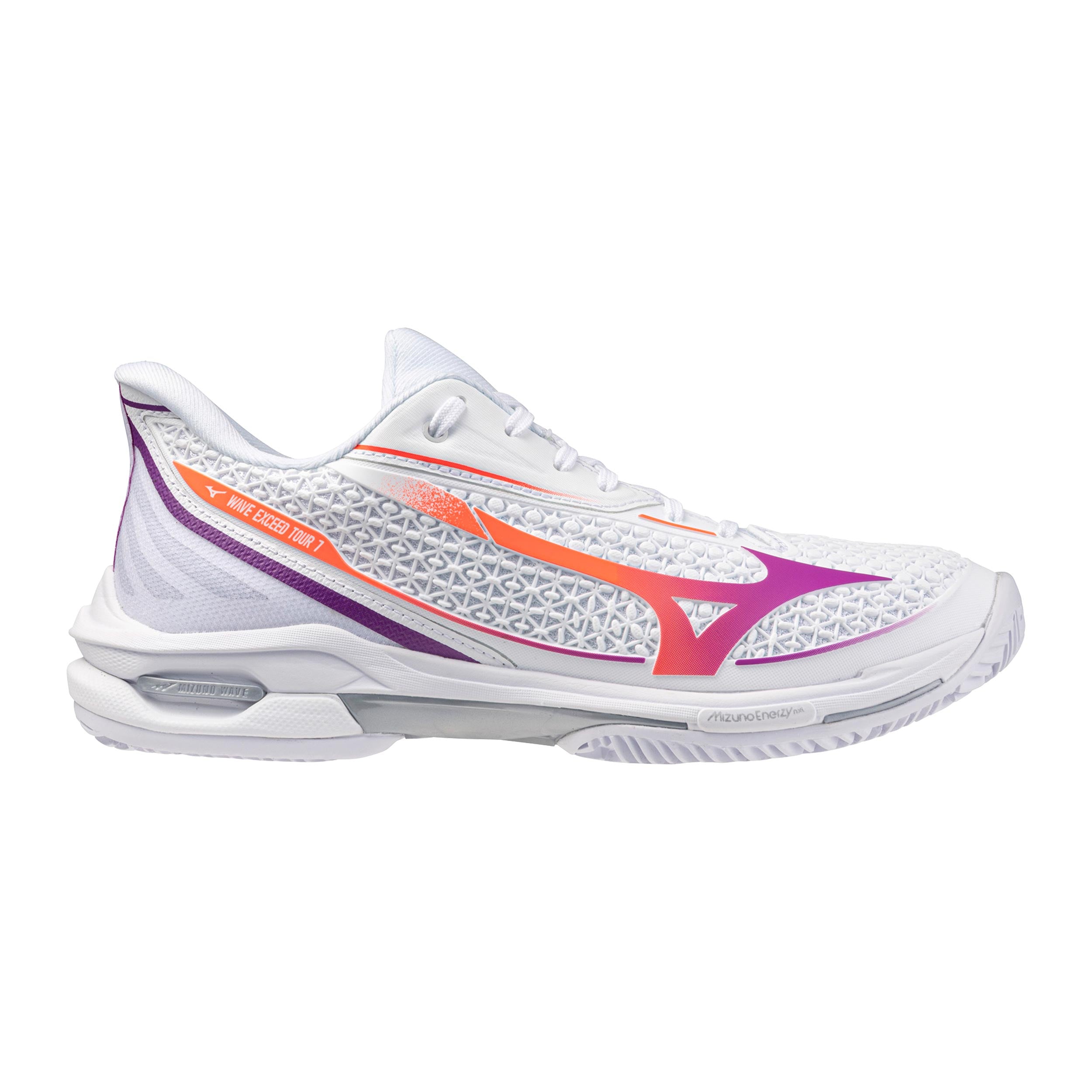 Mizuno Wave Exceed Tour 7 Zapatilla tierra batida Mujeres - blanco, lila