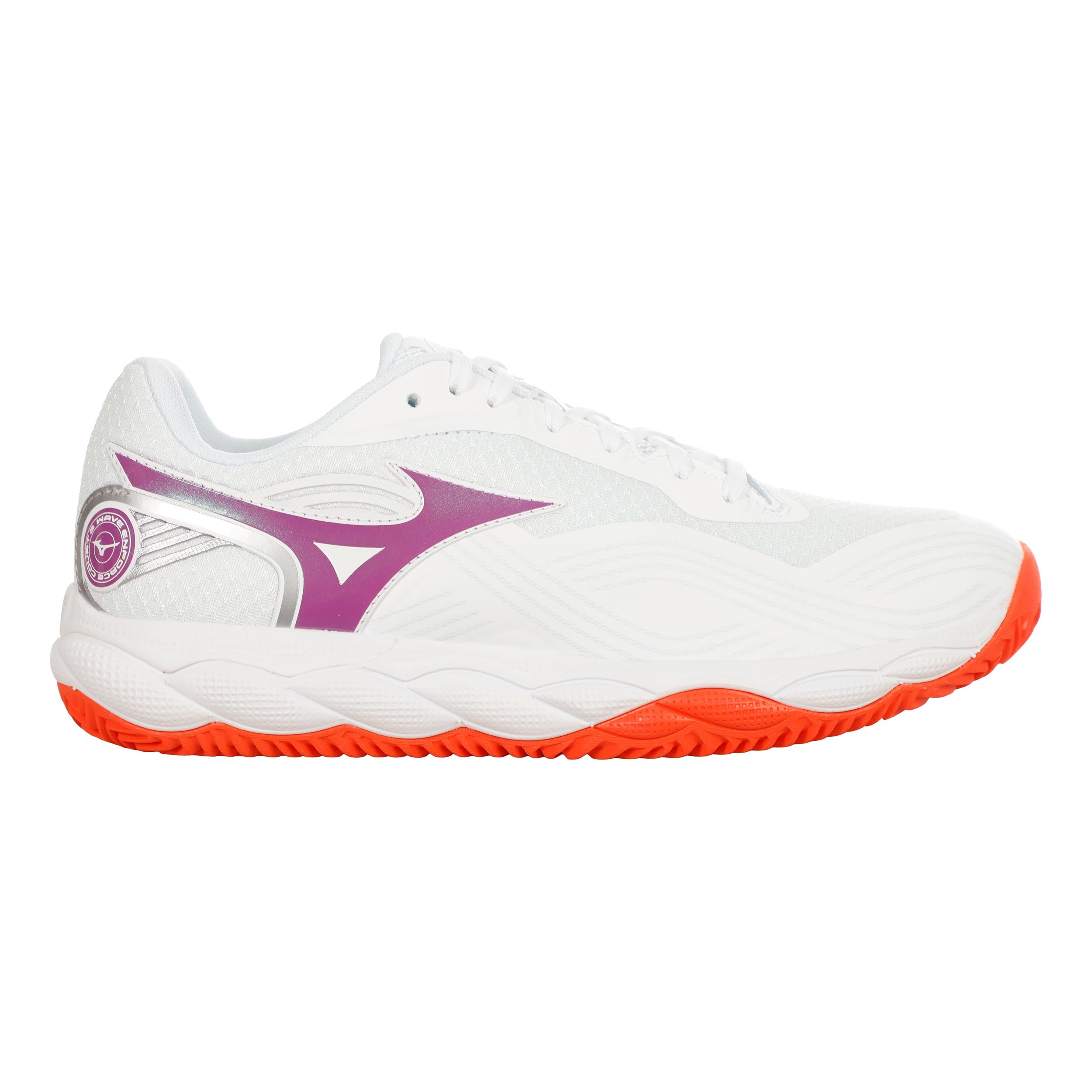 Mizuno Wave Enforce Court 2 Zapatilla tierra batida Mujeres - blanco, lila