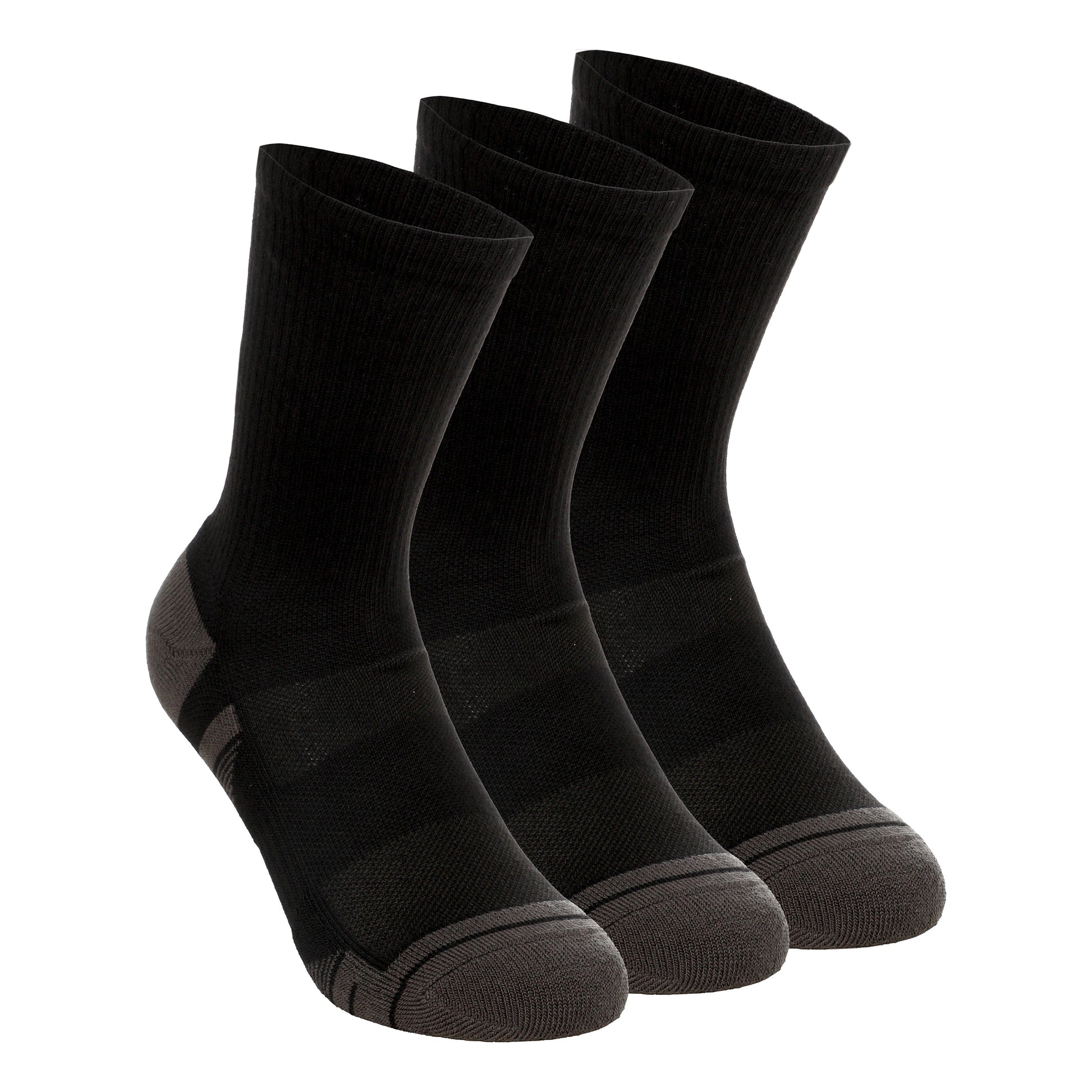 Under Armour Performance Tech Crew Calcetines de deporte Pack de 3 Unisex - negro, gris oscuro