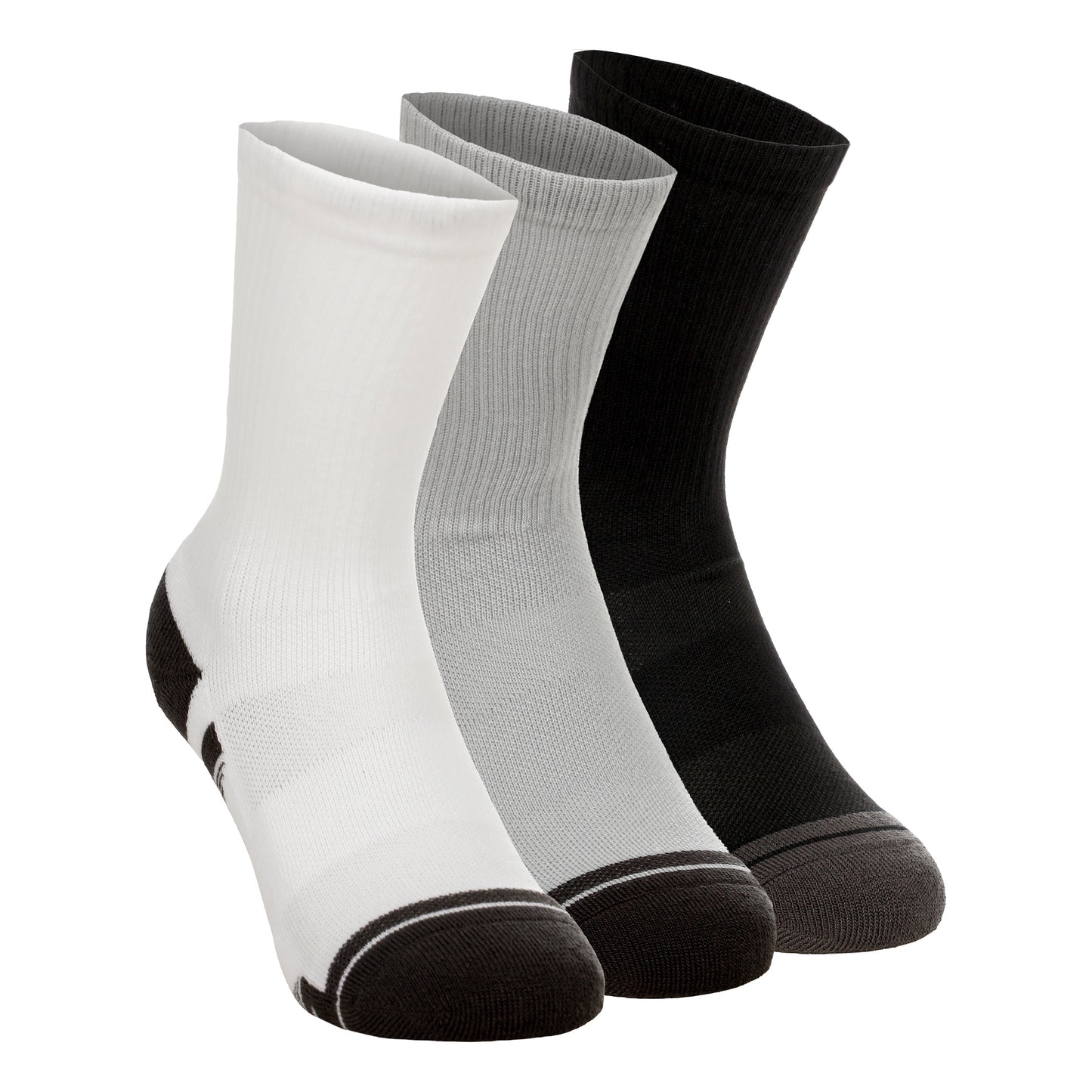 Under Armour Performance Tech Crew Calcetines de deporte Pack de 3 Unisex - gris, gris oscuro