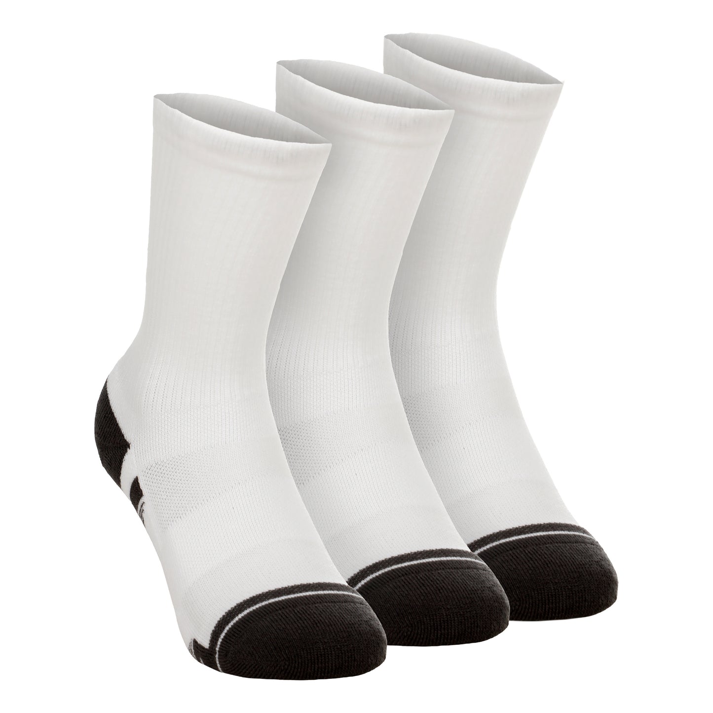 Under Armour Performance Tech Crew Calcetines de deporte Pack de 3 Unisex - blanco, gris oscuro