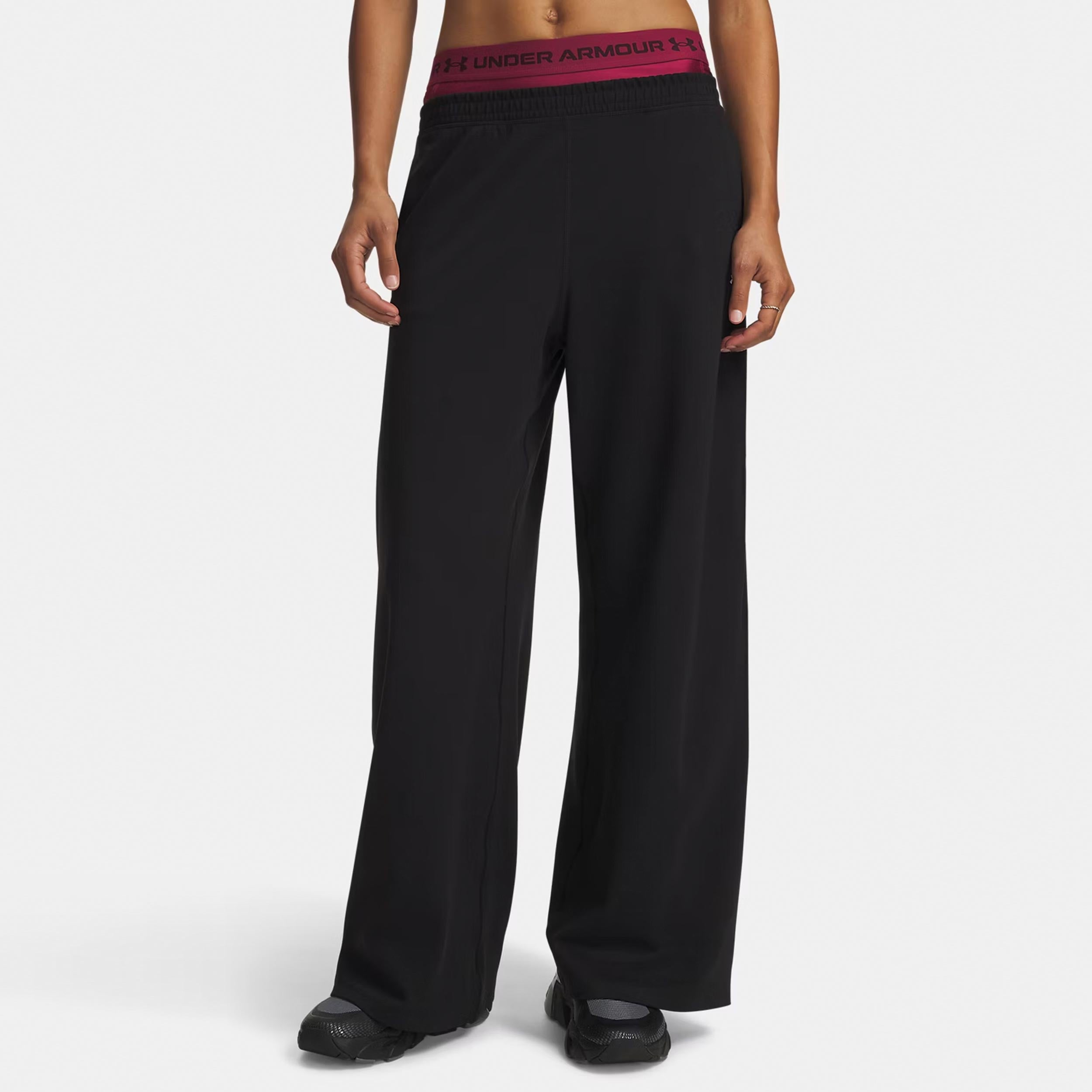 Under Armour Motion Wide Pantalón de entrenamiento Mujeres - negro, blanco