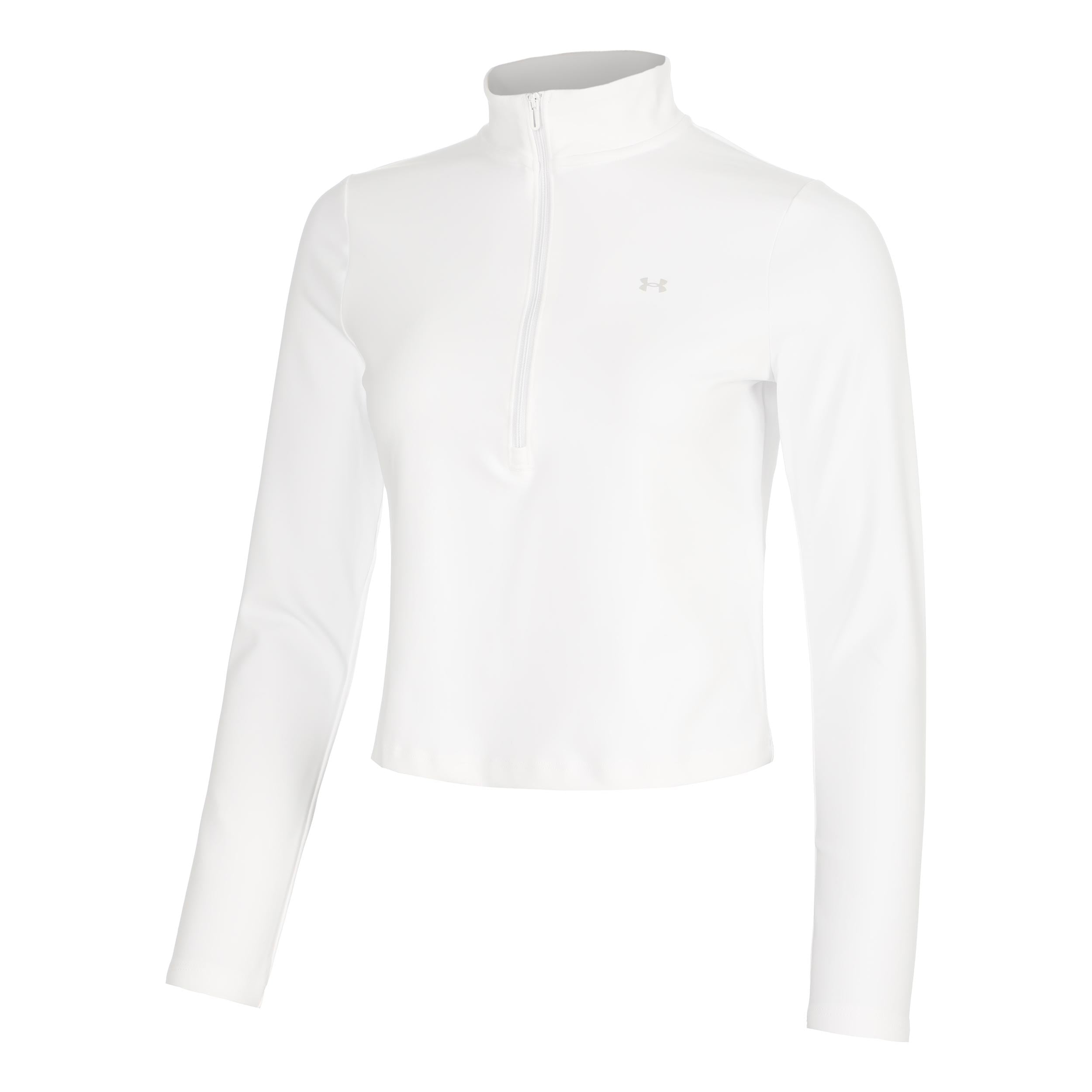 Under Armour Motion 1/2 Zip Camiseta de manga larga Mujeres - blanco, gris claro