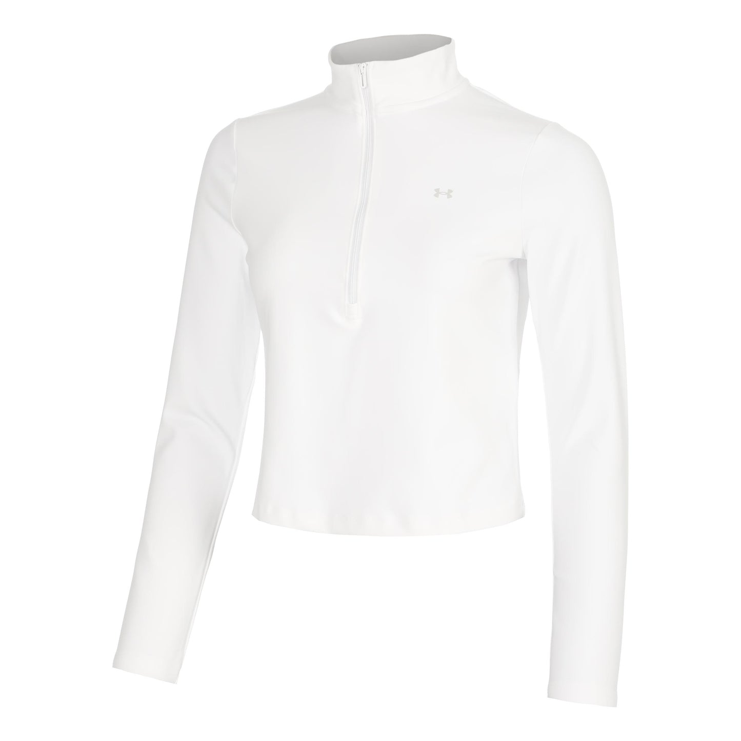Under Armour Motion 1/2 Zip Camiseta de manga larga Mujeres - blanco, gris claro