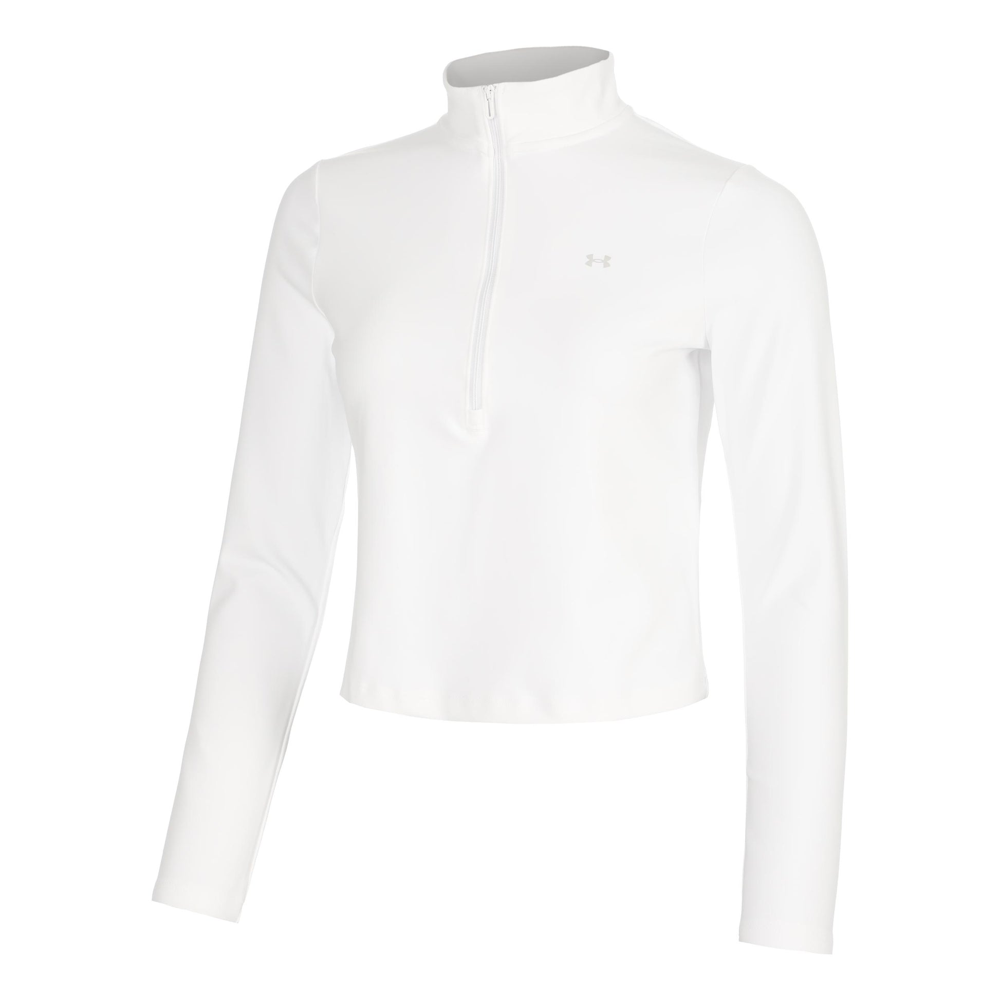 Under Armour Motion 1/2 Zip Camiseta de manga larga Mujeres - blanco, gris claro