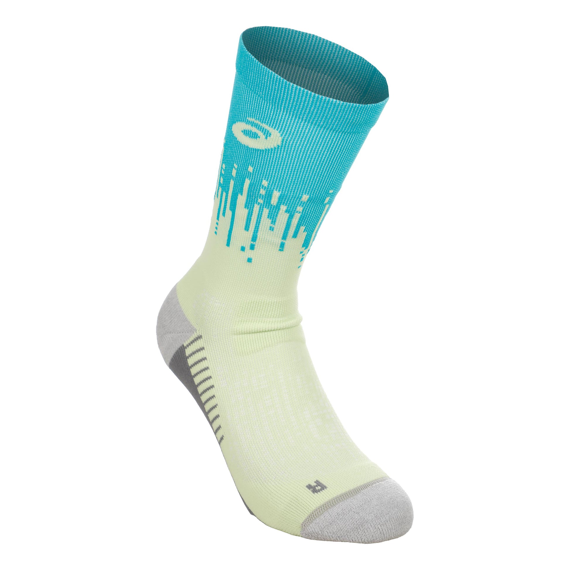 ASICS Performance Crew  Calcetines para correr - turquesa, amarillo neón