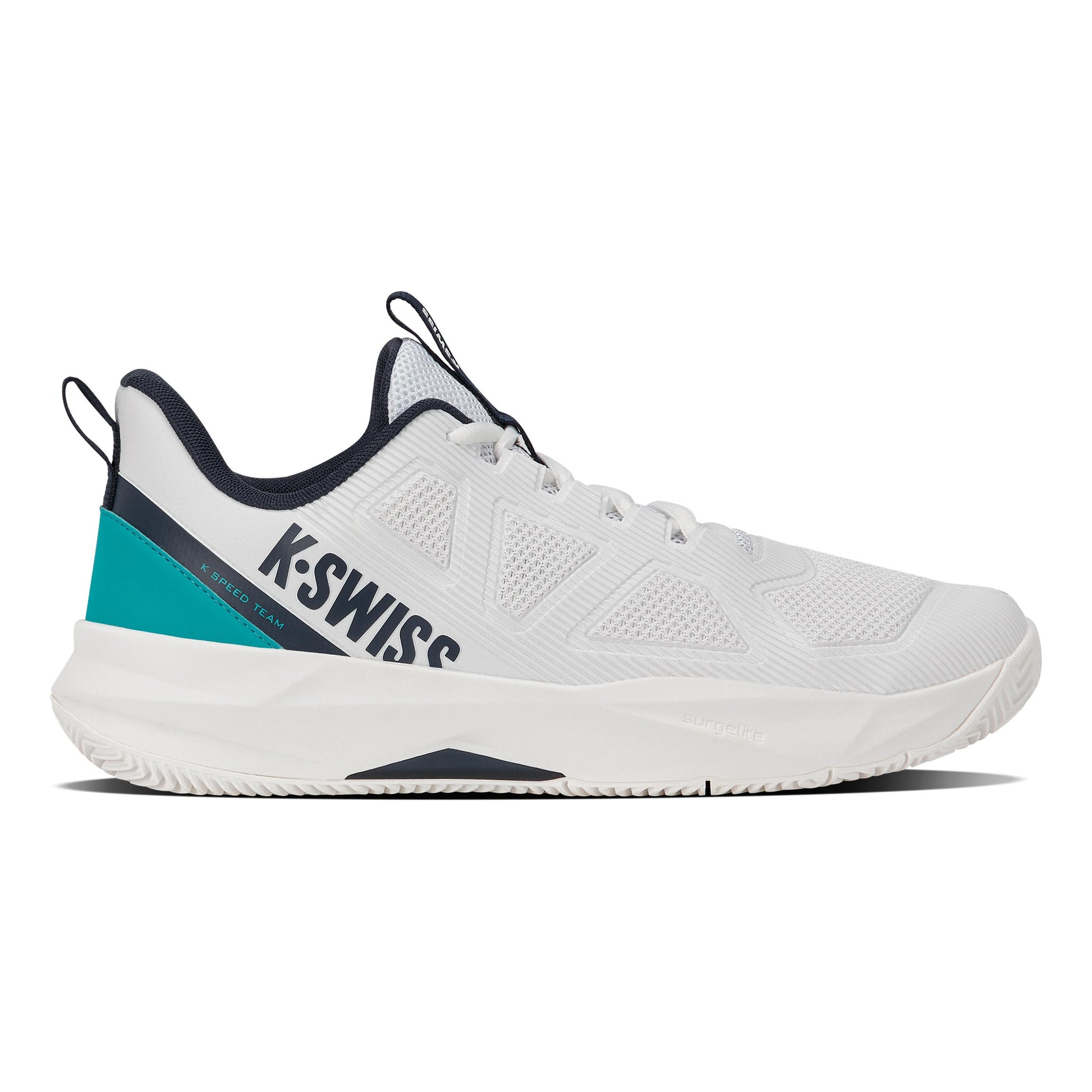 K-Swiss K-Speed Team Zapatilla tierra batida Hombres - blanco, turquesa