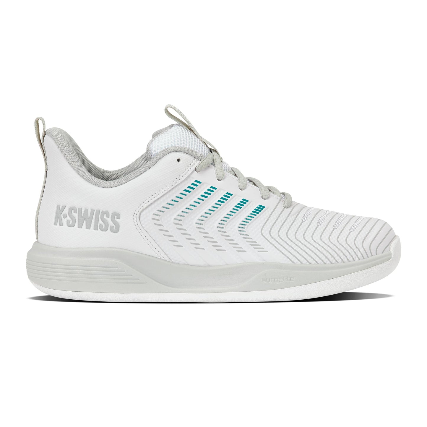 K-Swiss Ultrashot Light Zapatilla para pista cubierta Mujeres - blanco, turquesa
