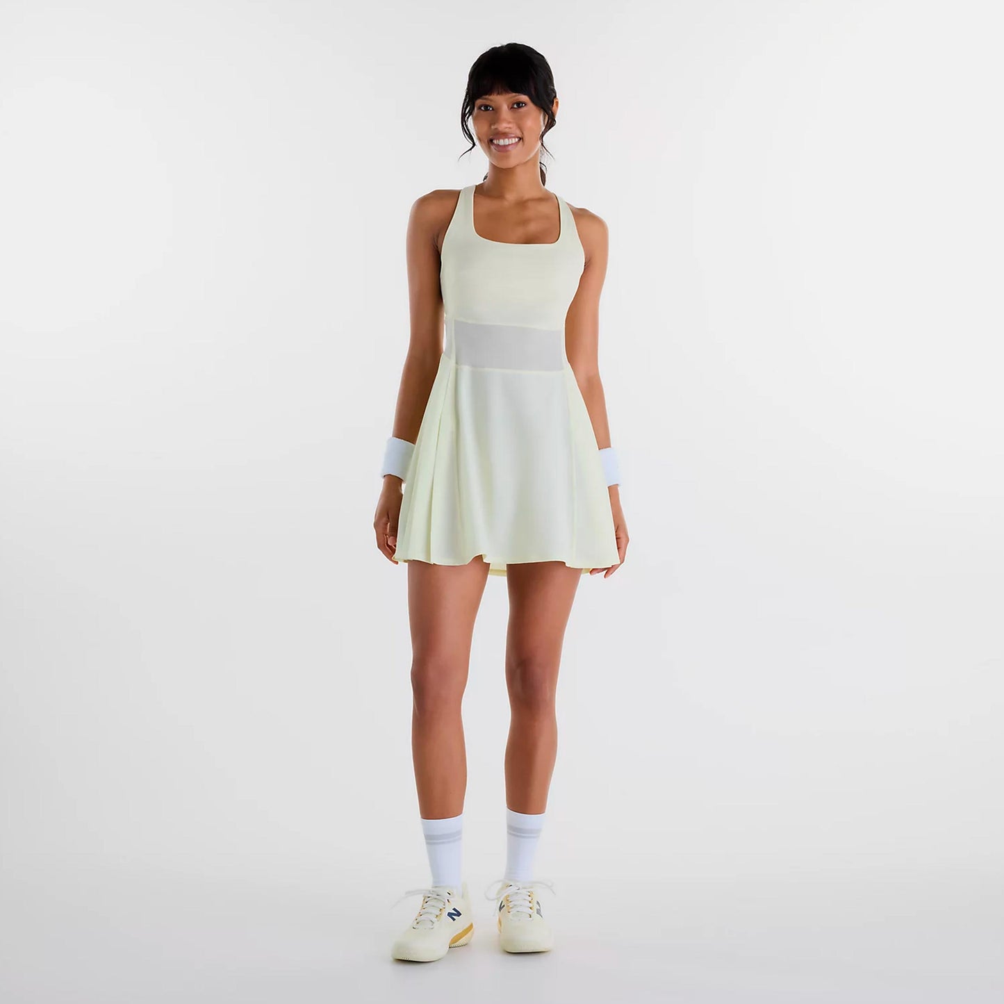 New Balance Tournament Vestido Mujeres - amarillo pastel