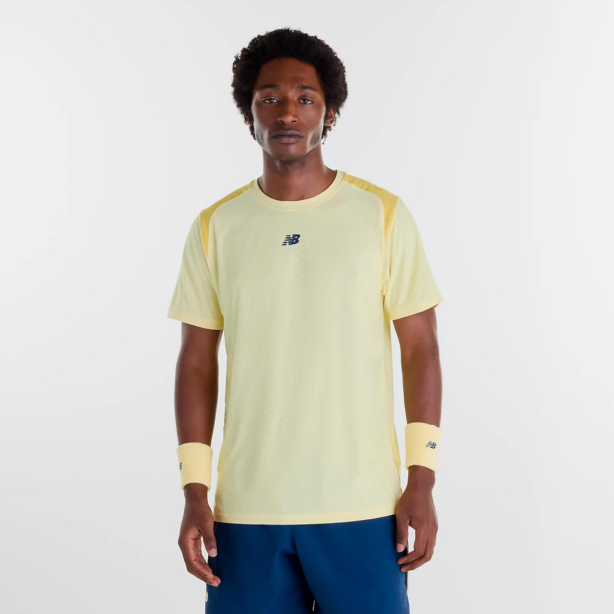 New Balance Tournament Camiseta de manga corta Hombres - amarillo