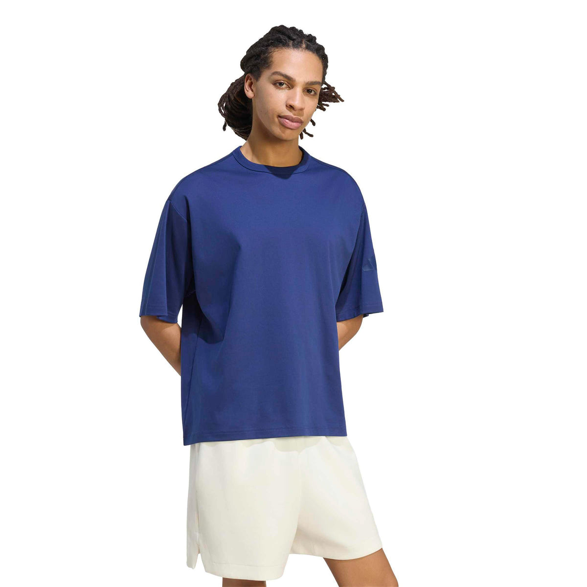 adidas Soft Lux Camiseta de manga corta Hombres - azul oscuro