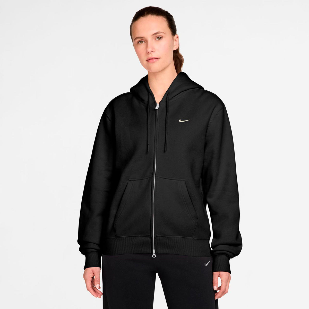 Nike Studio Fleece Sudadera con cremallera Mujeres - negro