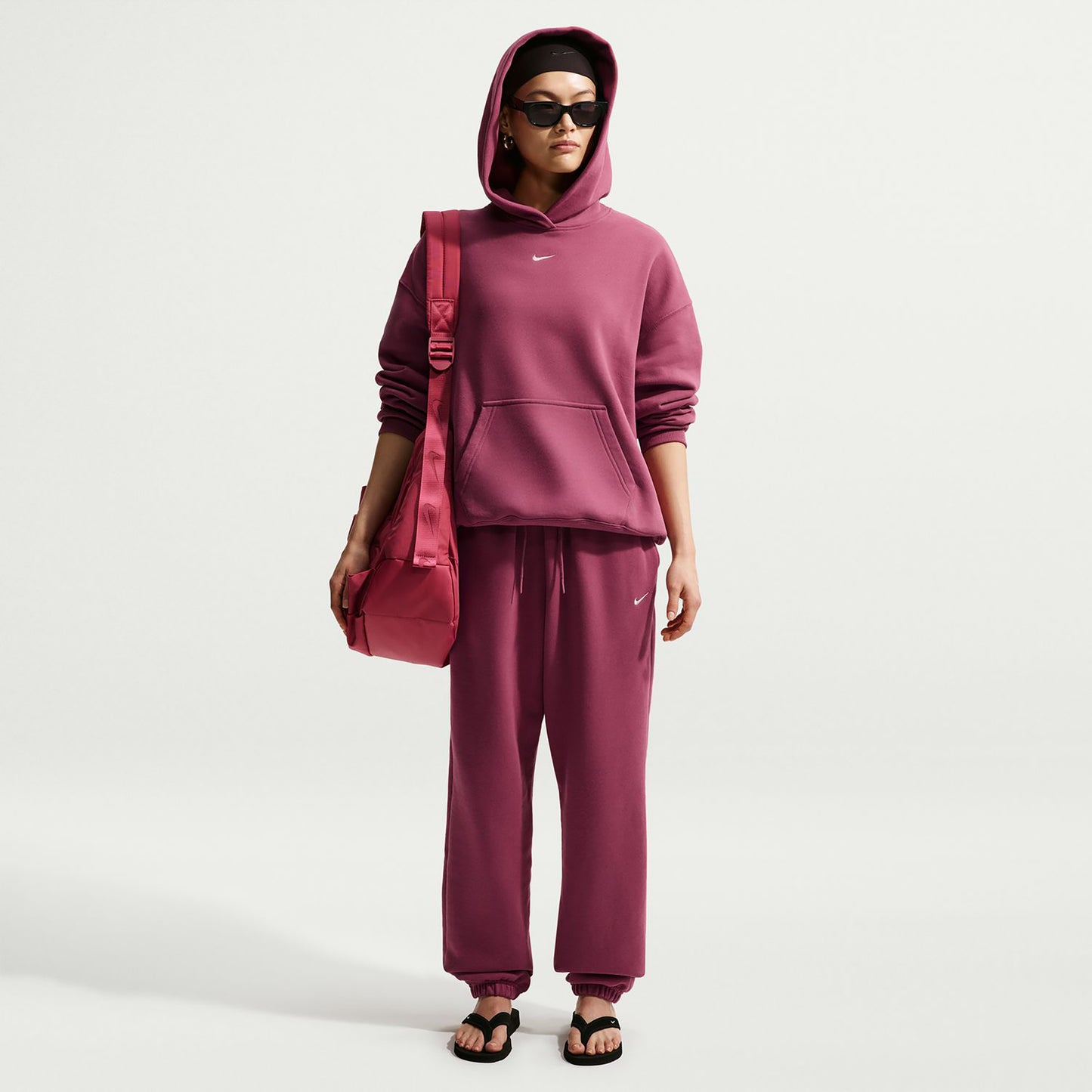 Nike Studio Fleece Pantalón de entrenamiento Mujeres - malva
