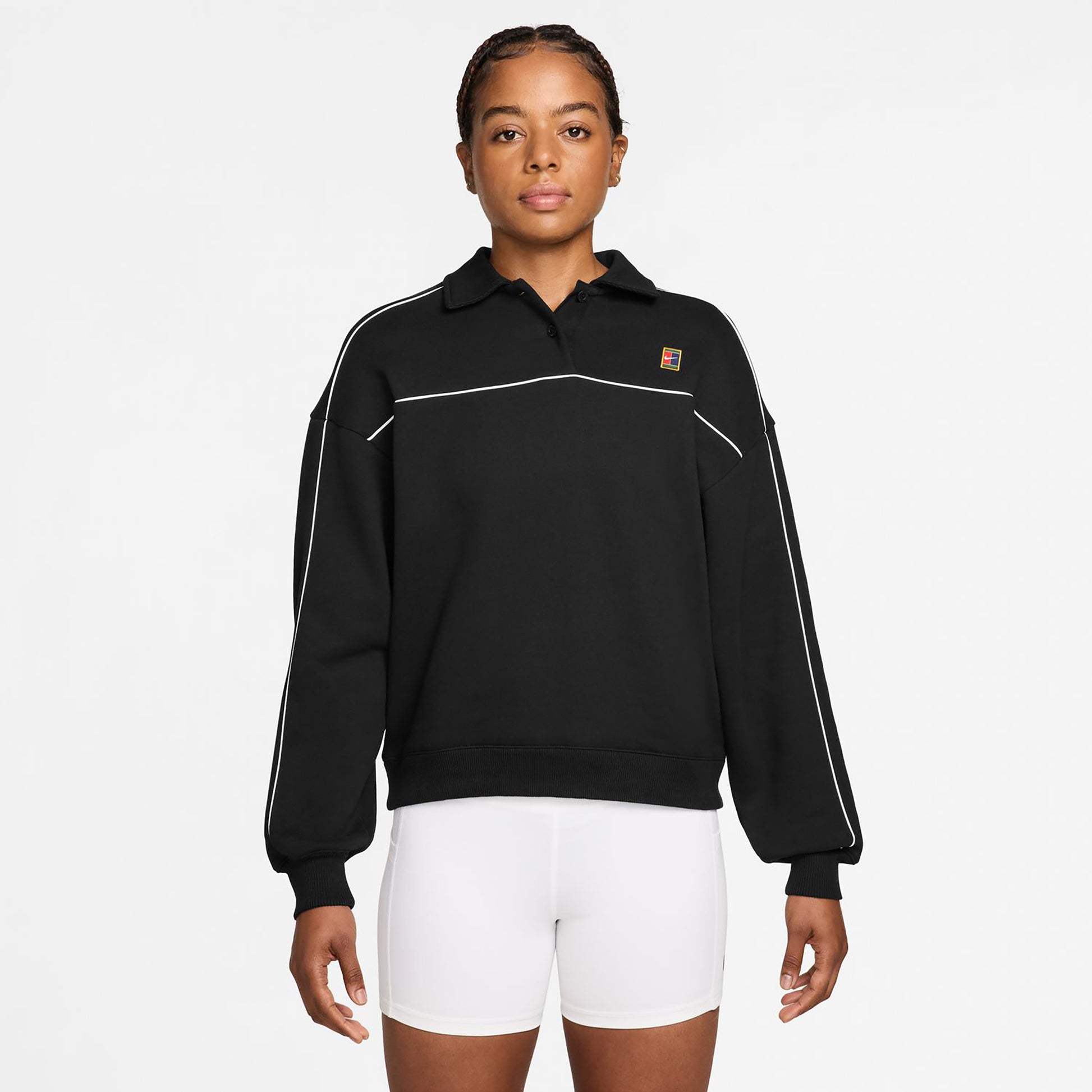 Nike Court Camiseta de manga larga Mujeres - negro