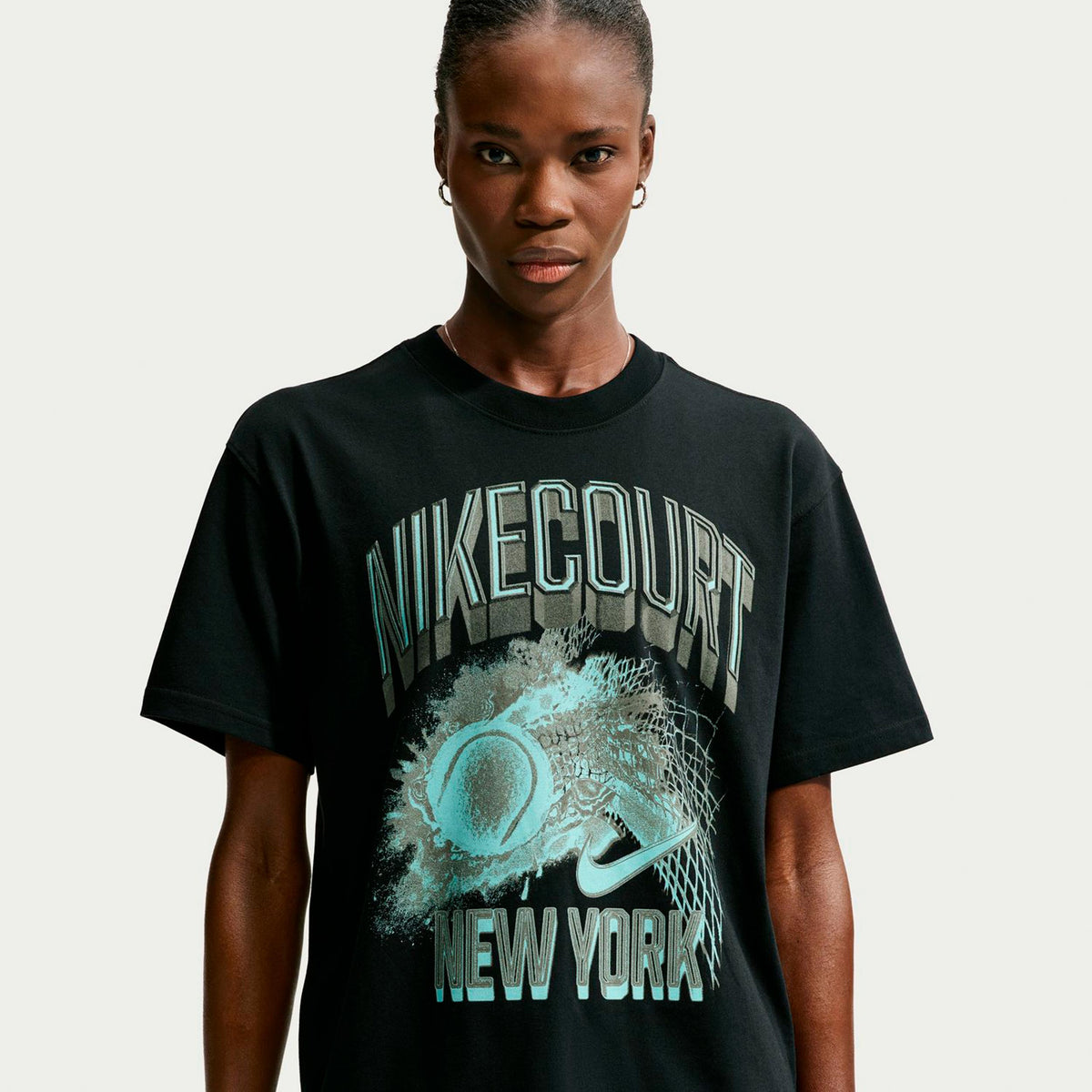 Nike Court Slam Camiseta de manga corta Mujeres - negro