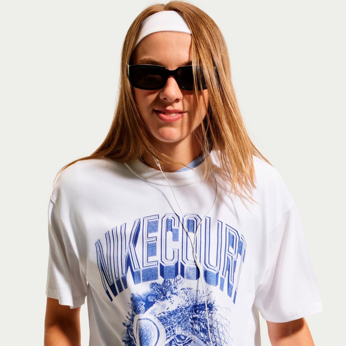Nike Court Slam Camiseta de manga corta Mujeres - blanco