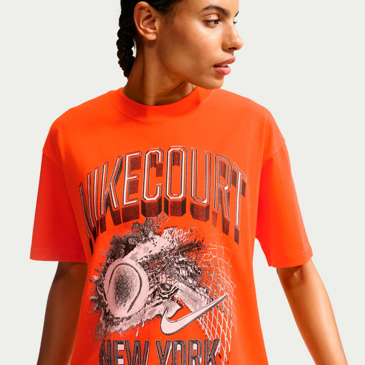 Nike Court Slam Camiseta de manga corta Mujeres - naranja