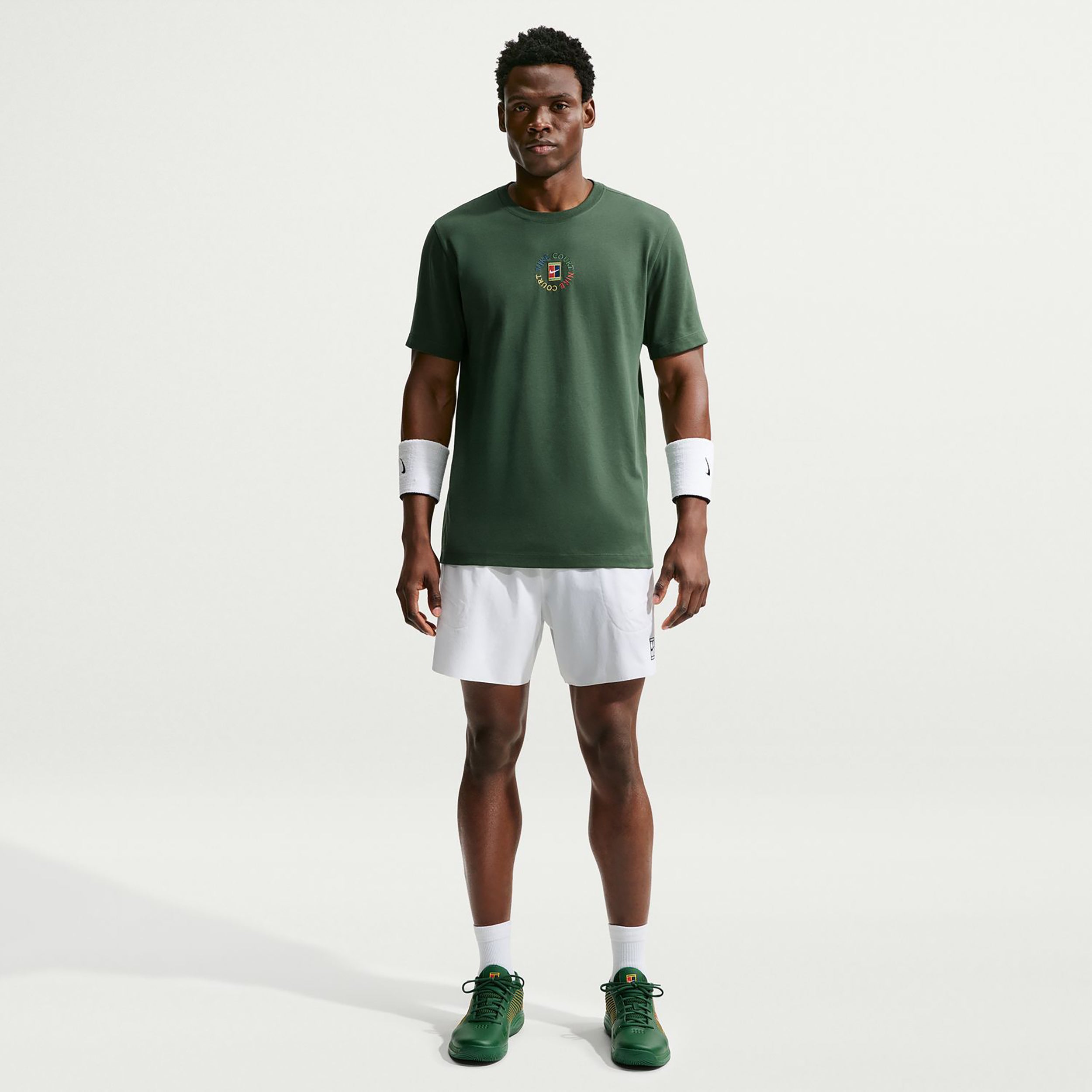 Nike Court Camiseta de manga corta Hombres - verde oscuro