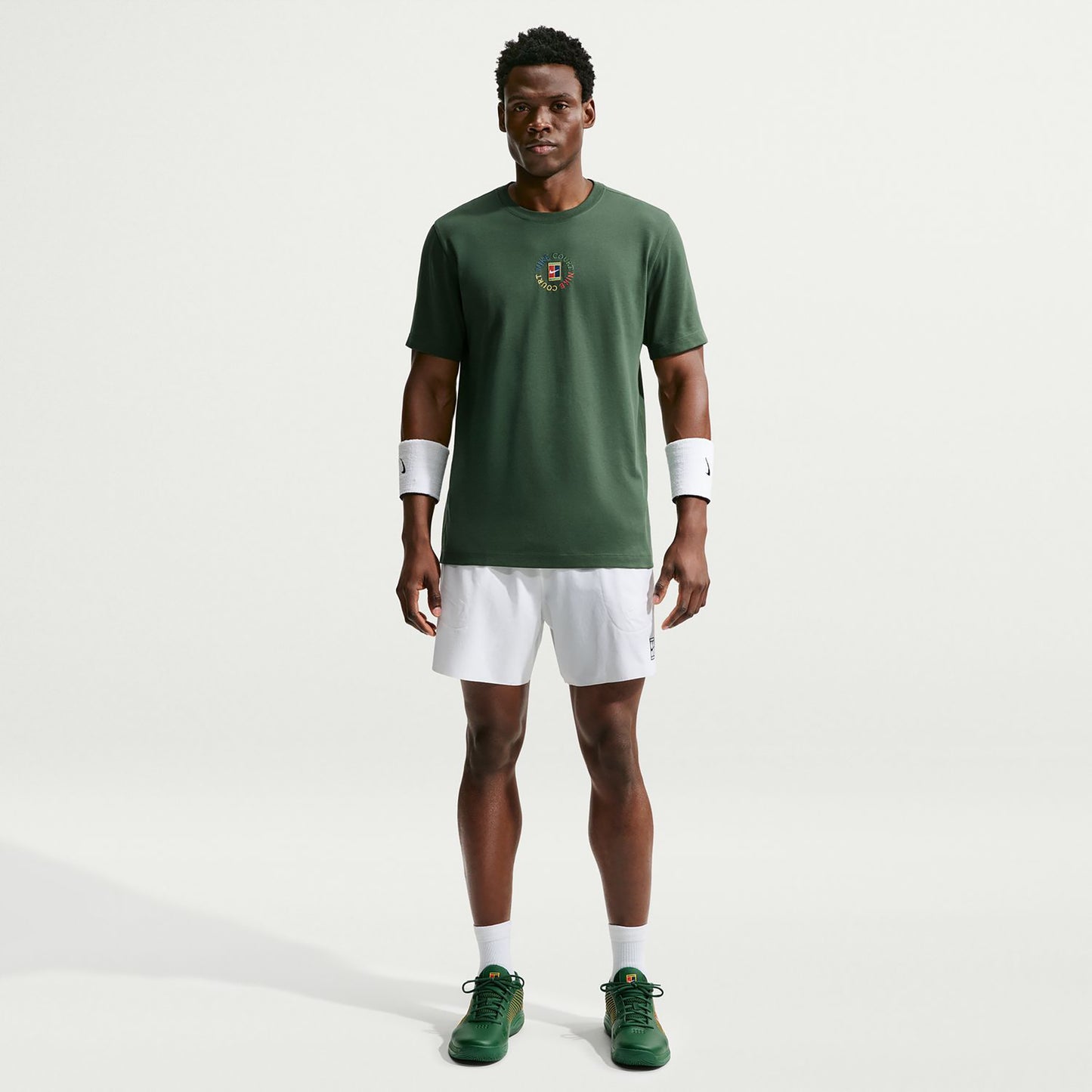 Nike Court Camiseta de manga corta Hombres - verde oscuro