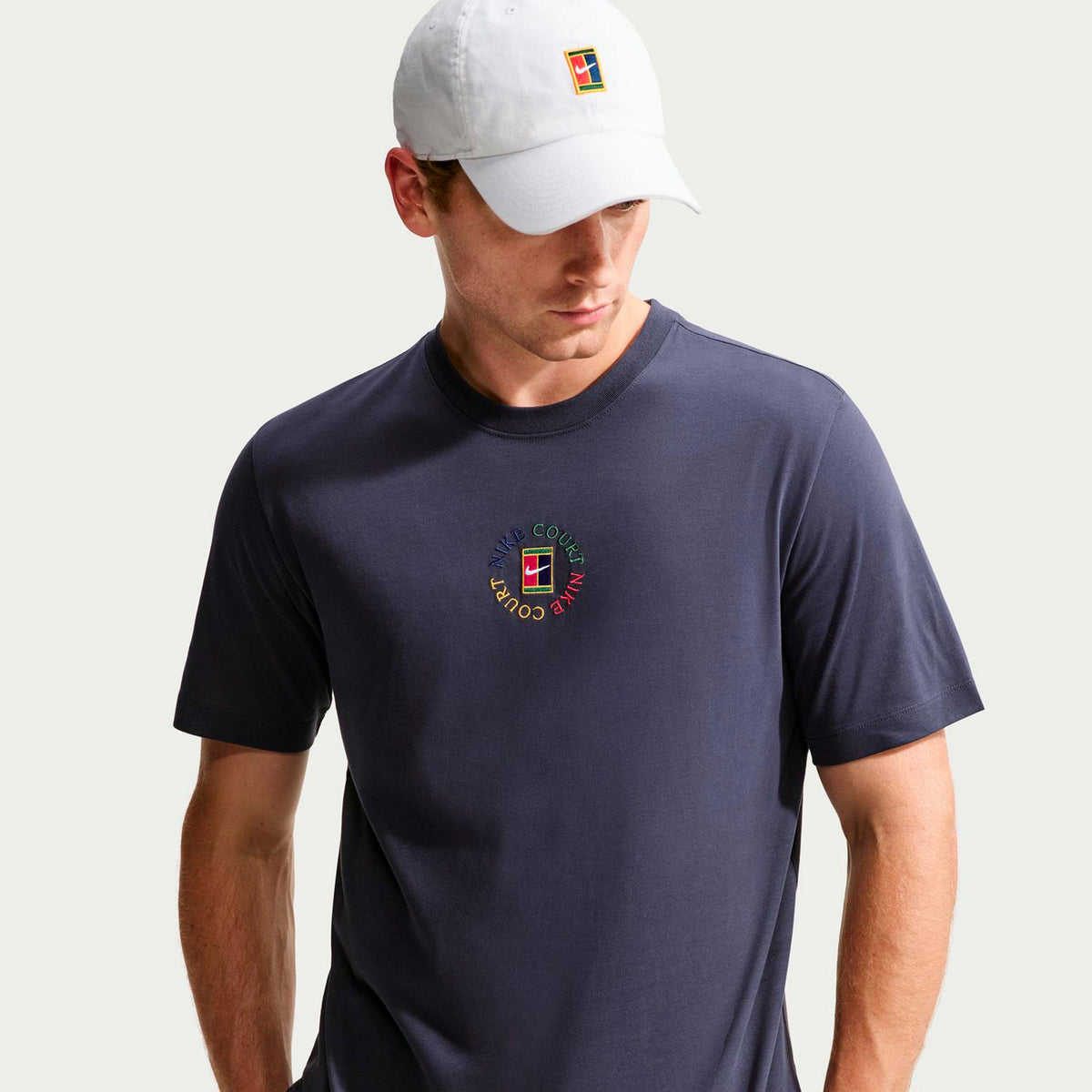 Nike Court Camiseta de manga corta Hombres - gris oscuro