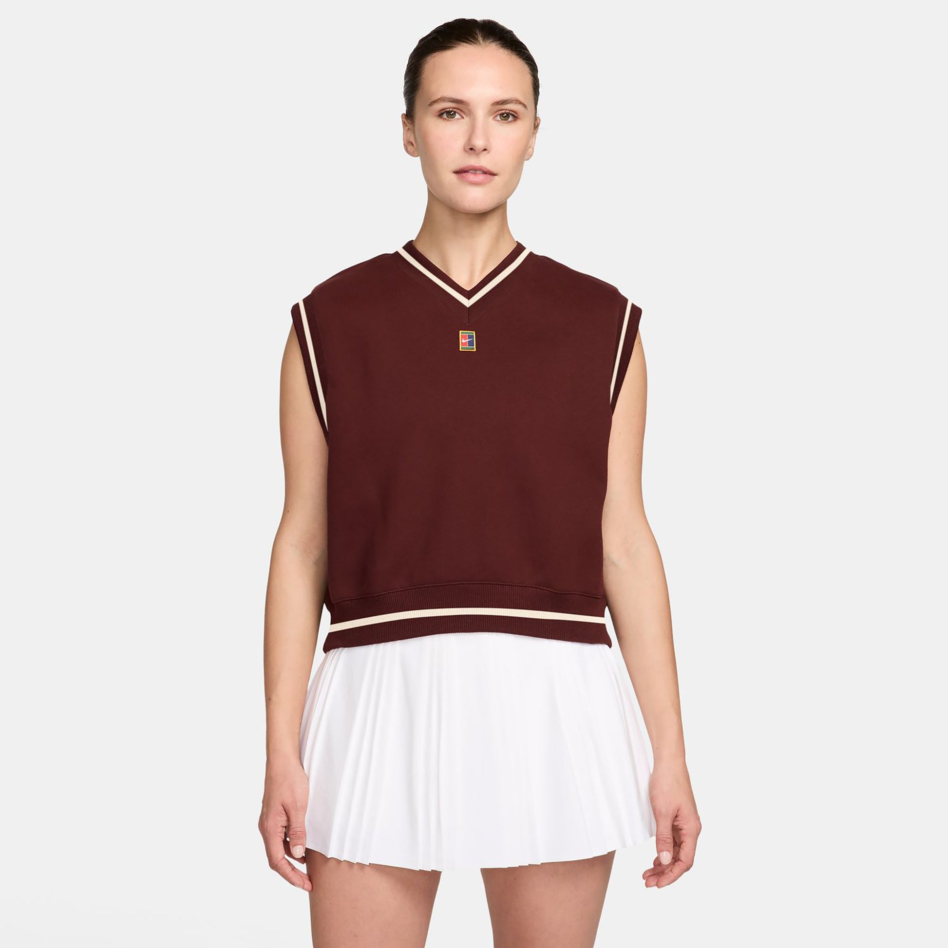 Nike Court Chaleco Mujeres - marrón