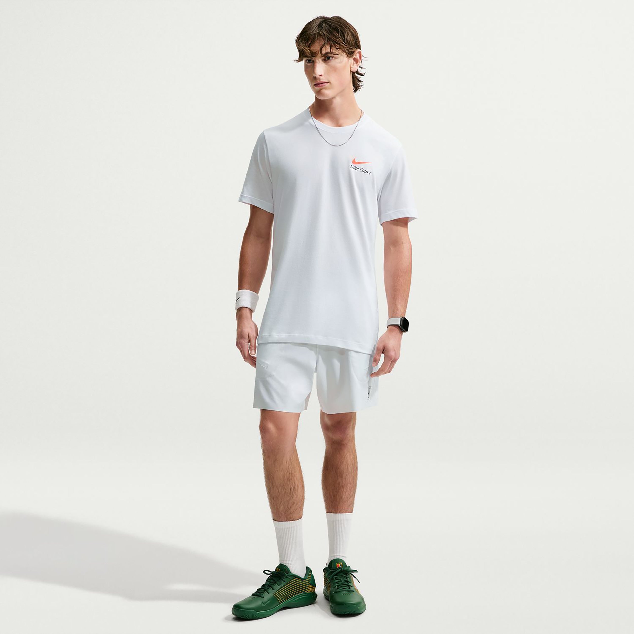 Nike Court Dri-Fit Camiseta de manga corta Hombres - blanco