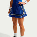Court Slam Falda Mujeres - azul oscuro, blanco