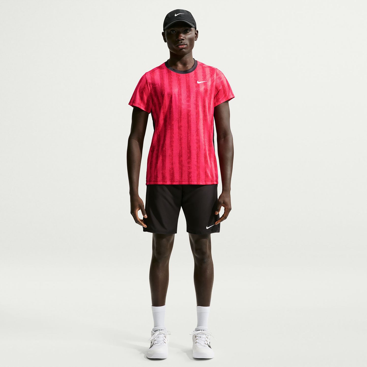 Nike Court Victory Camiseta de manga corta Hombres - rojo, negro