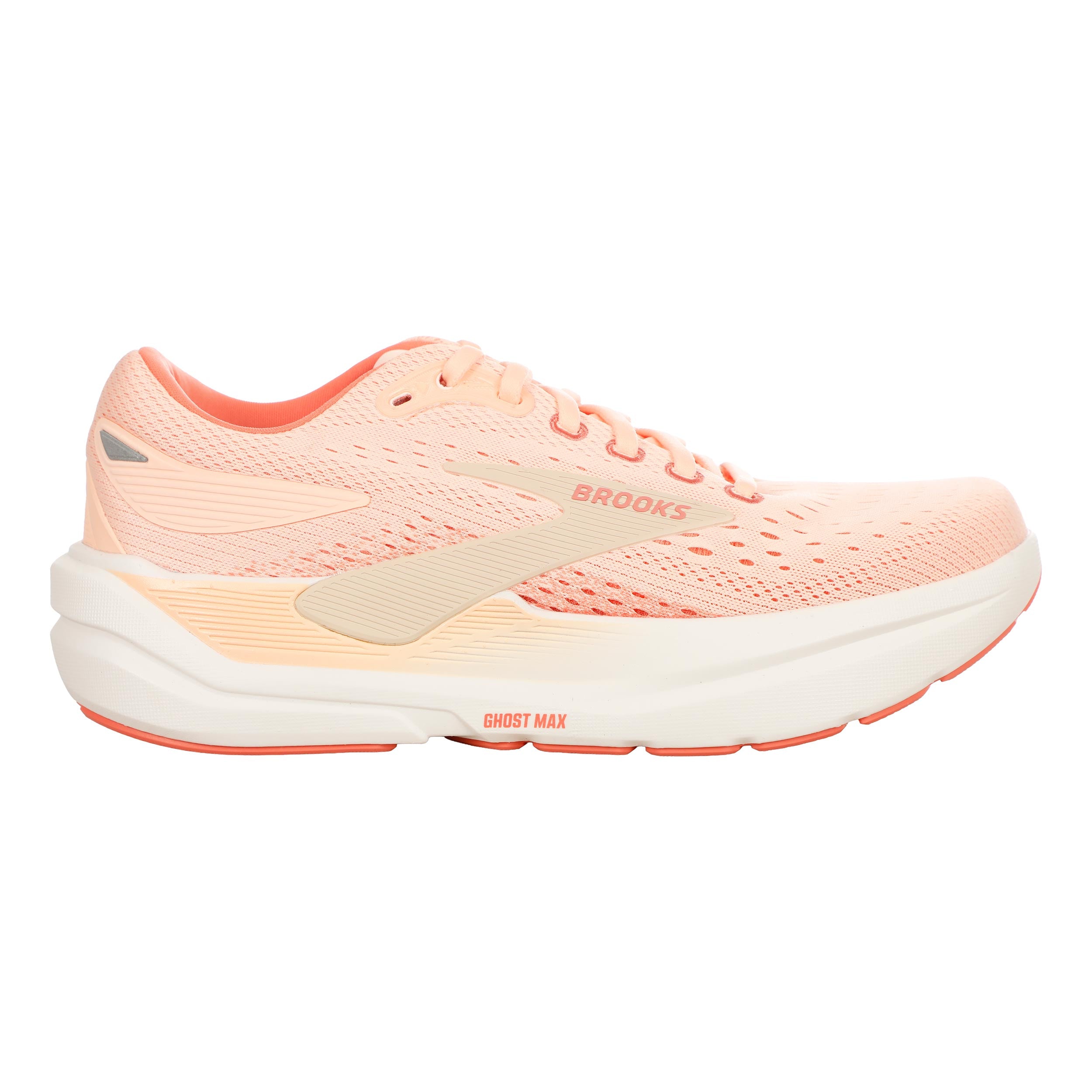 Brooks Ghost Max 3 Zapatilla neutral Mujeres - coral, beige