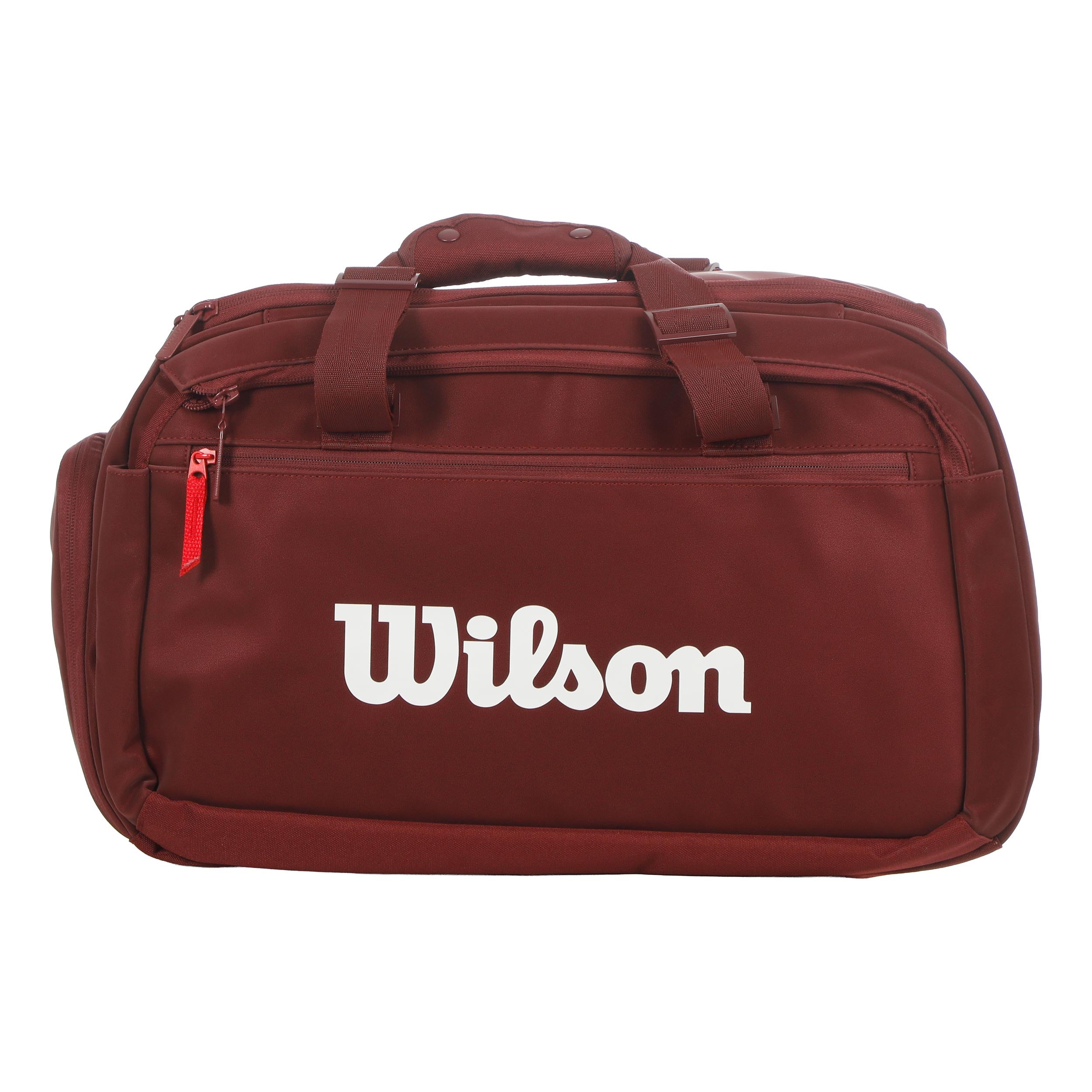Wilson Defyer V1 Small Duffel Bolsa de deporte - rojo vino