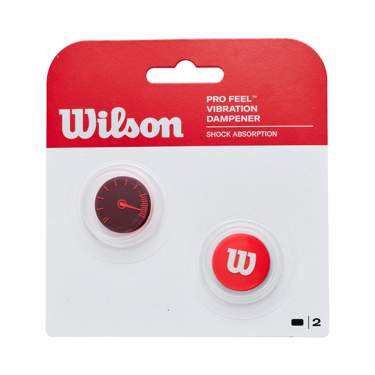 Wilson Defyer Antivibradores Pack de 2 - rojo