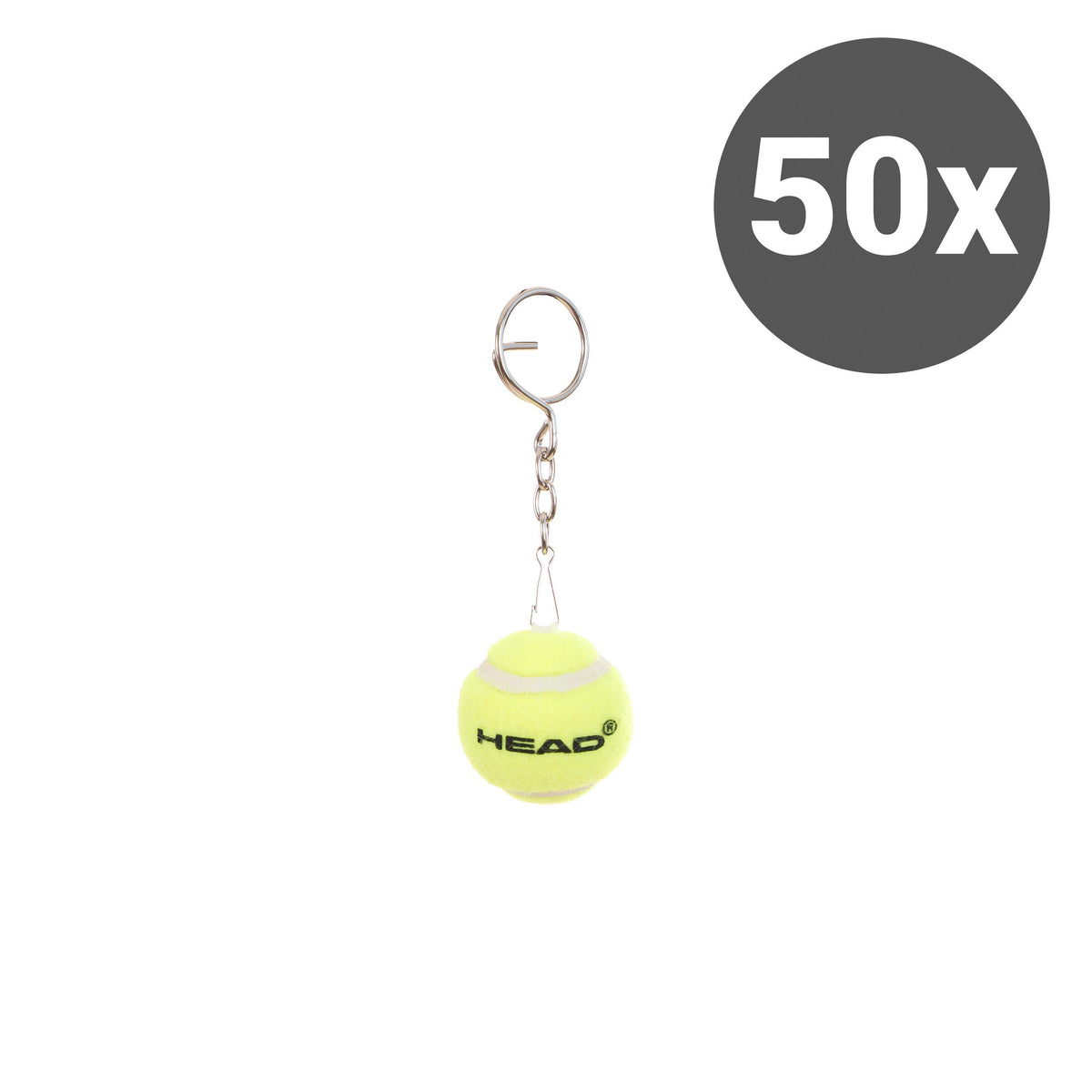 HEAD Mini Tennis Ball Llavero Pack de 50 - amarillo