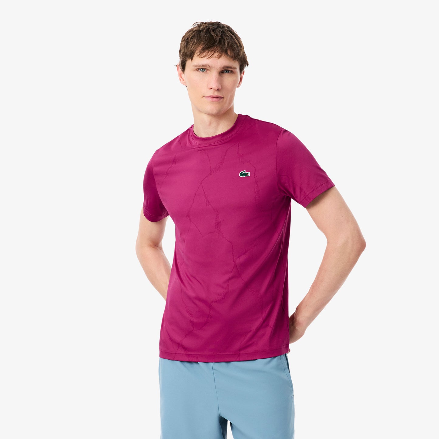 Lacoste Camiseta de manga corta Hombres - baya