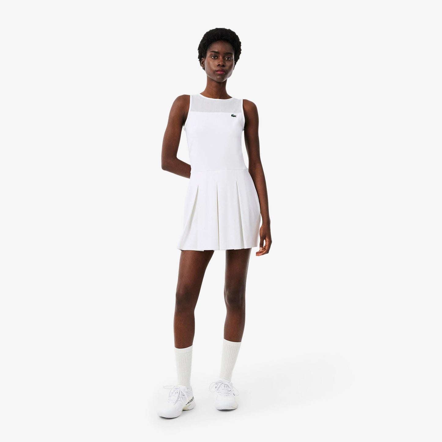 Lacoste Vestido Mujeres - blanco