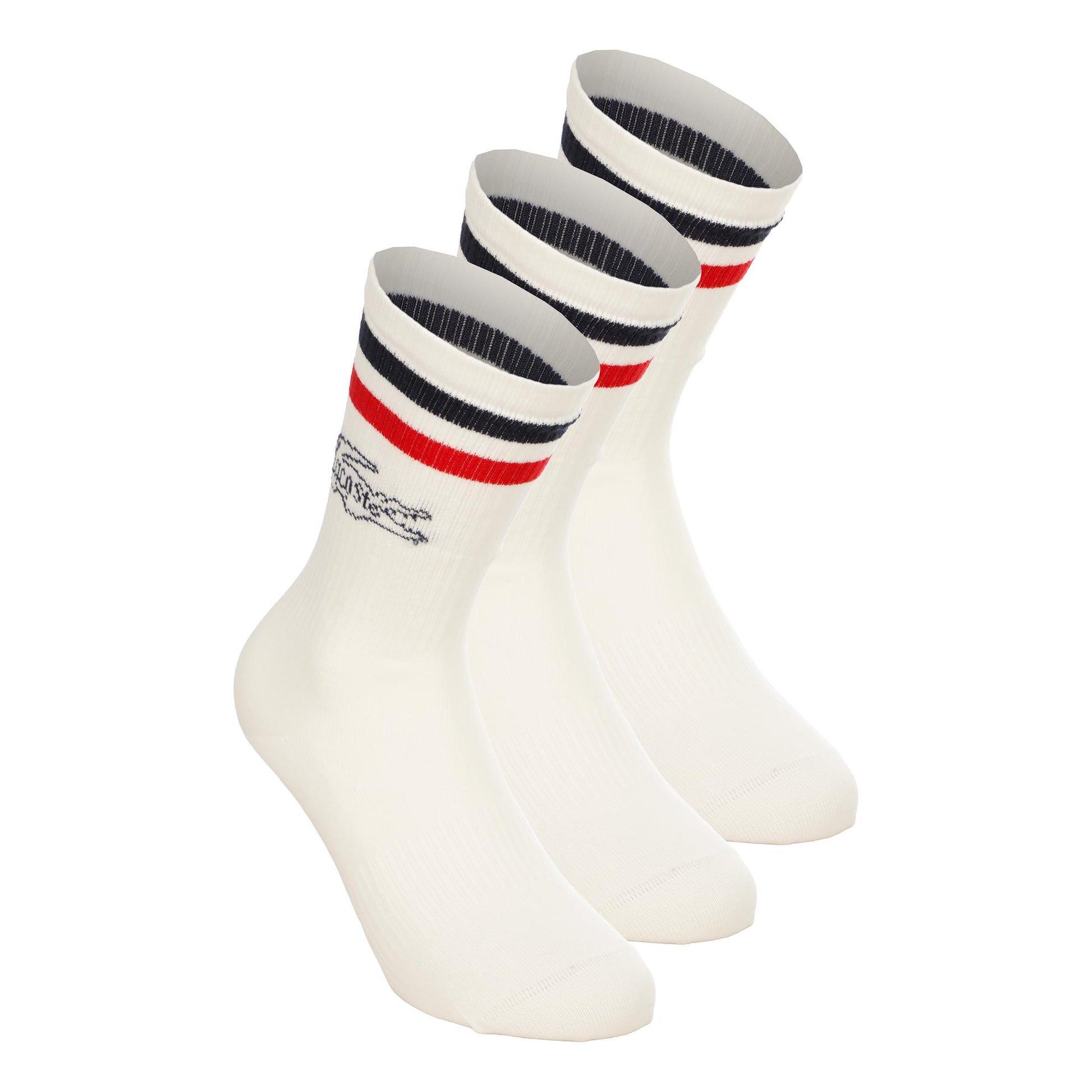 Lacoste French Calcetines de tenis Unisex - blanco, azul oscuro