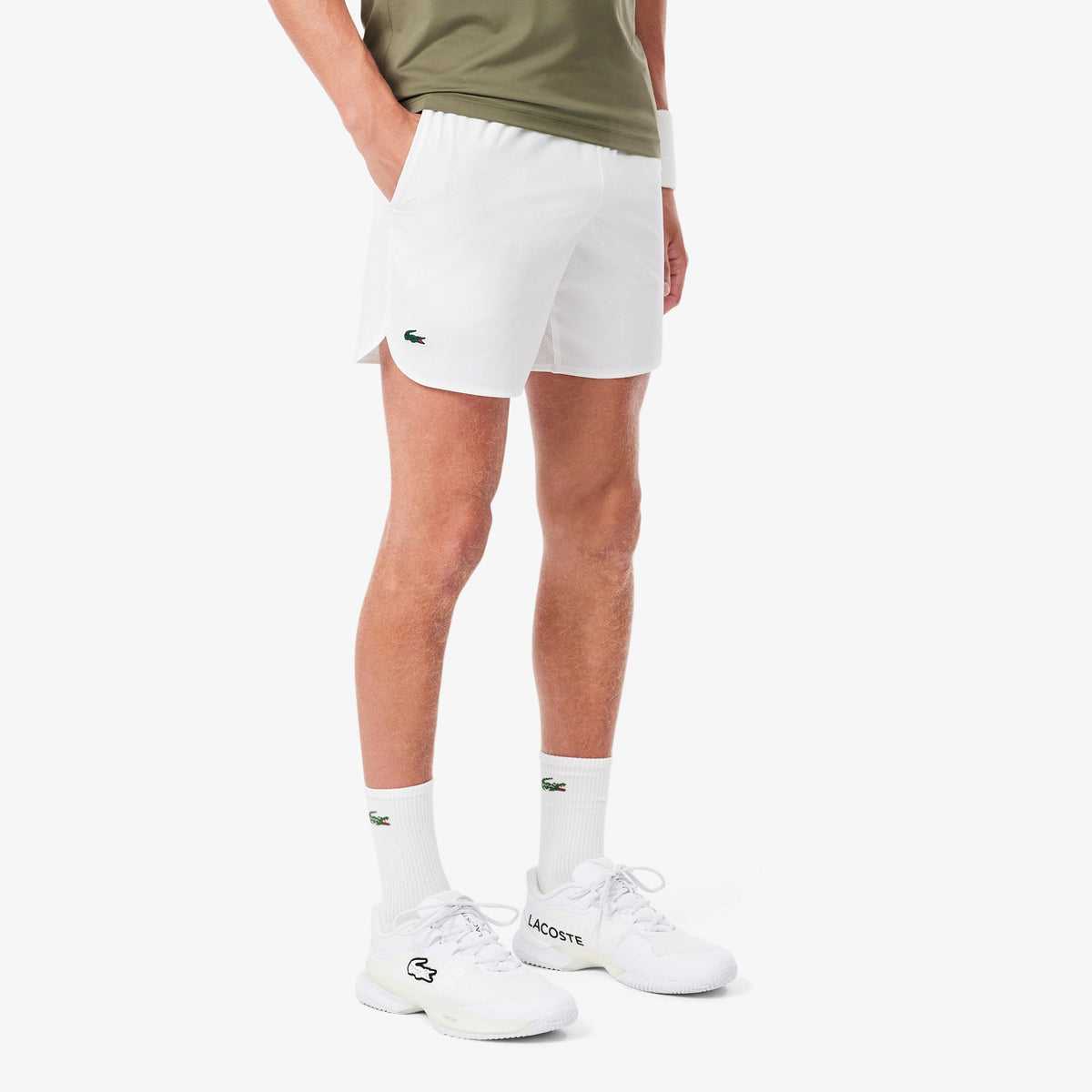 Lacoste Shorts Hombres - blanco