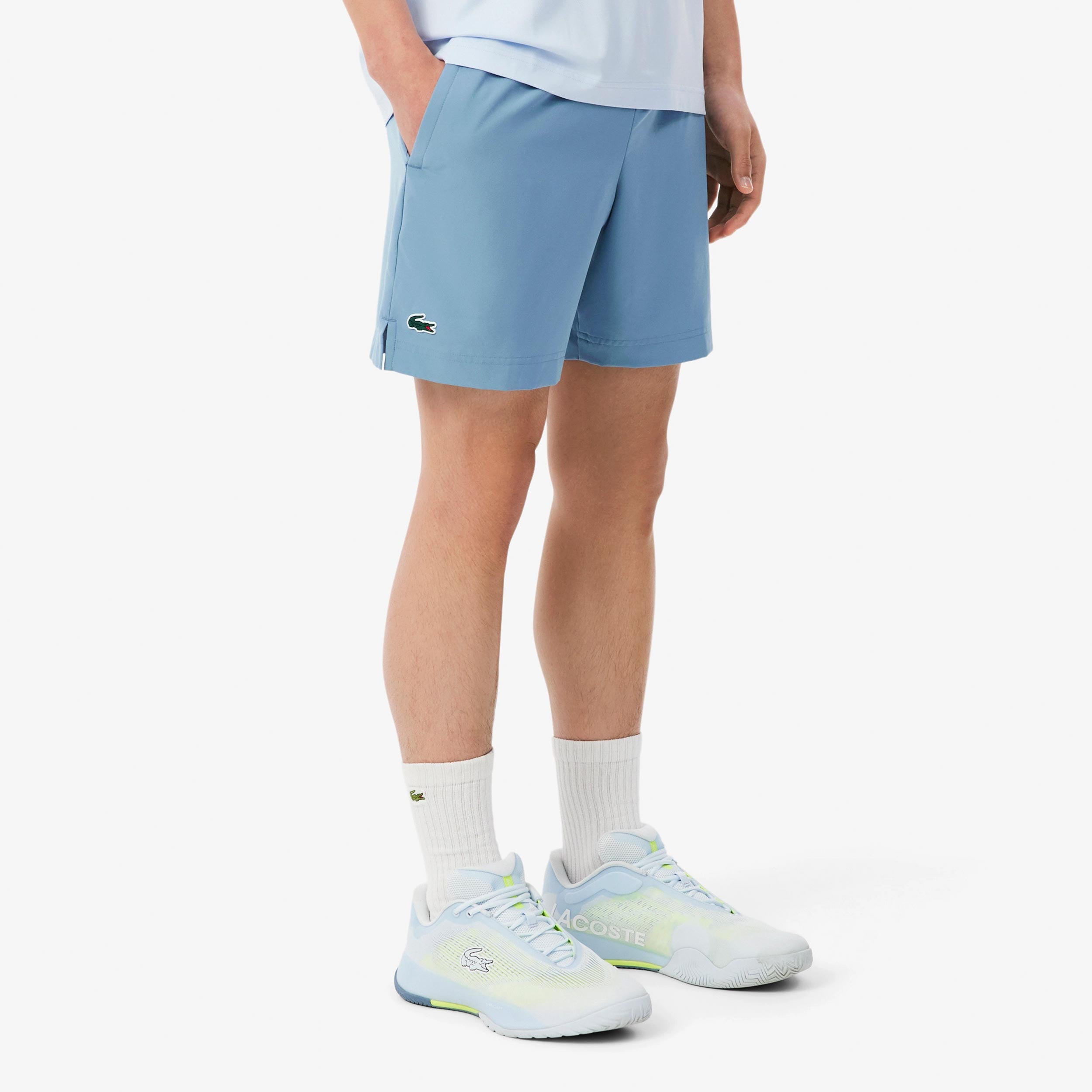 Lacoste Shorts Hombres - azul-gris