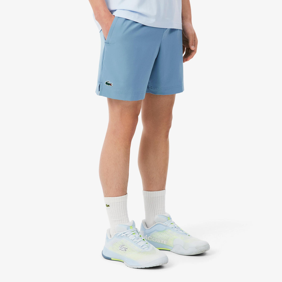 Lacoste Shorts Hombres - azul-gris