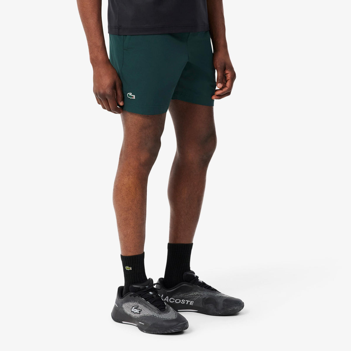 Lacoste Shorts Hombres - verde oscuro