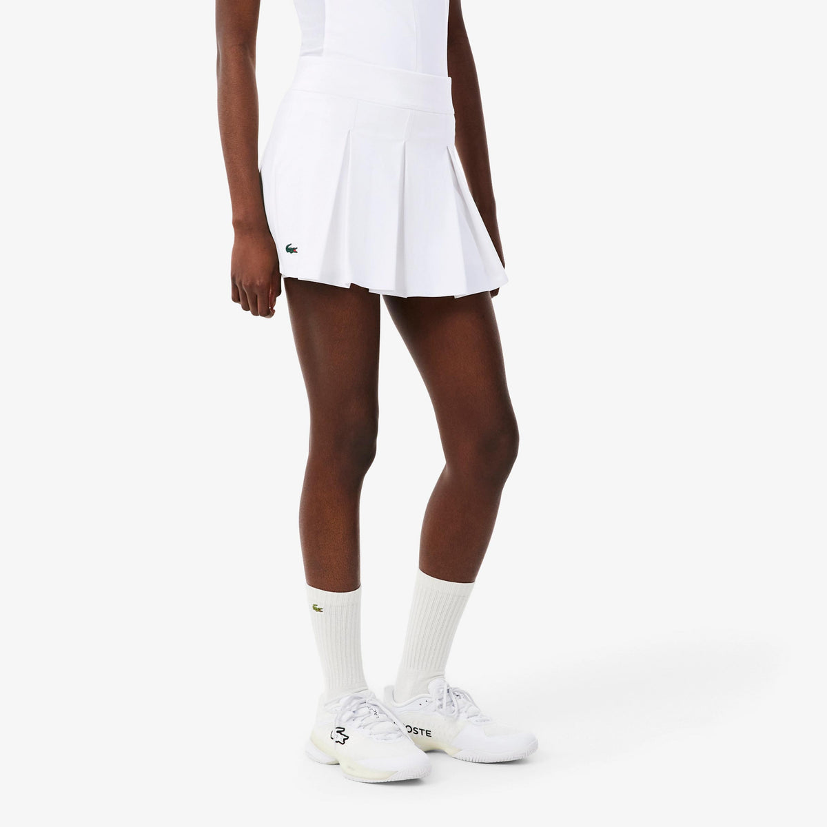 Lacoste Falda Mujeres - blanco