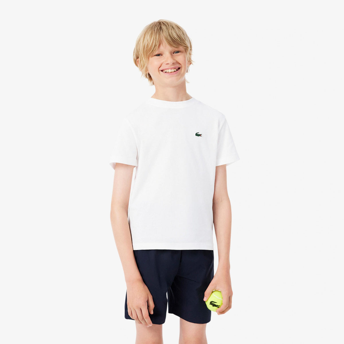 Lacoste Camiseta de manga corta Niños - blanco