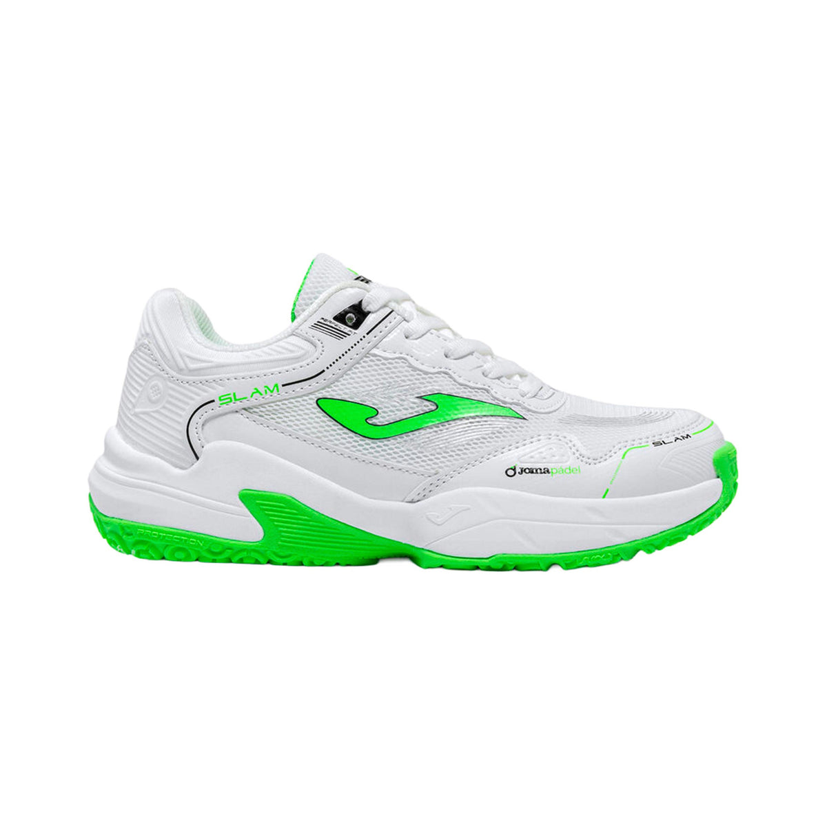 Joma Slam Zapatilla de pádel Niños - blanco, verde neón