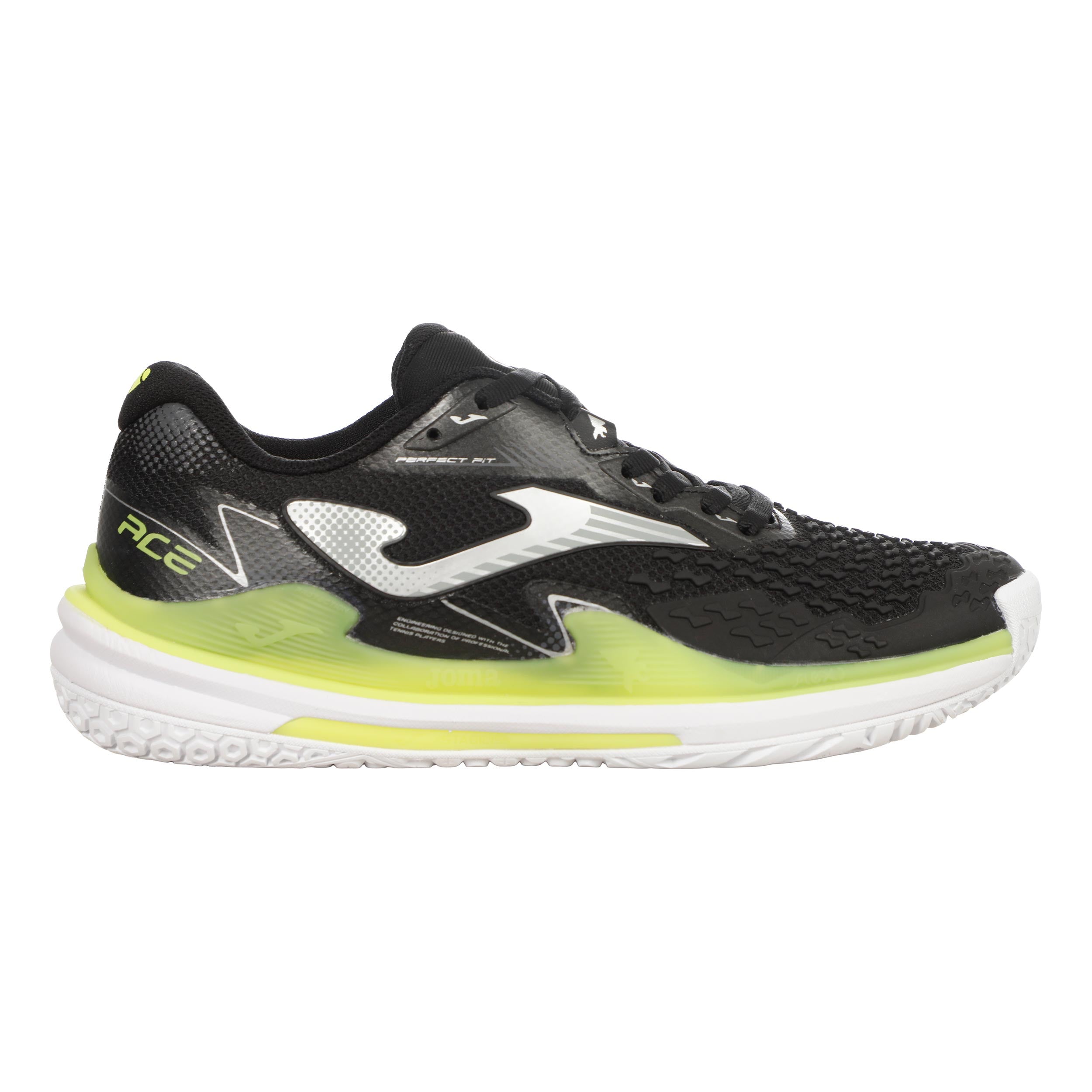 Joma Ace Zapatilla todas las superficies Mujeres - negro, lima