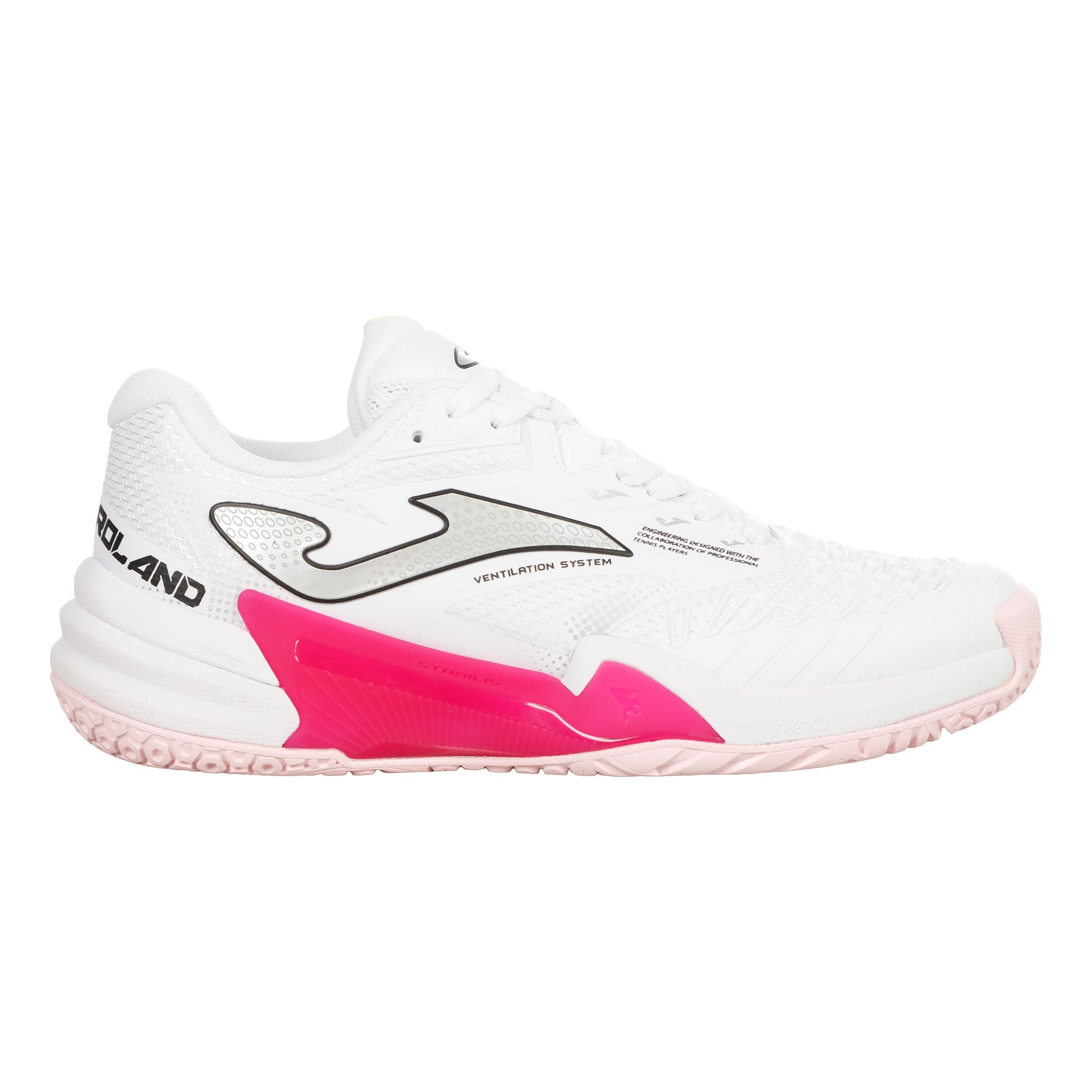 Joma Roland Zapatilla todas las superficies Mujeres - blanco, rosa