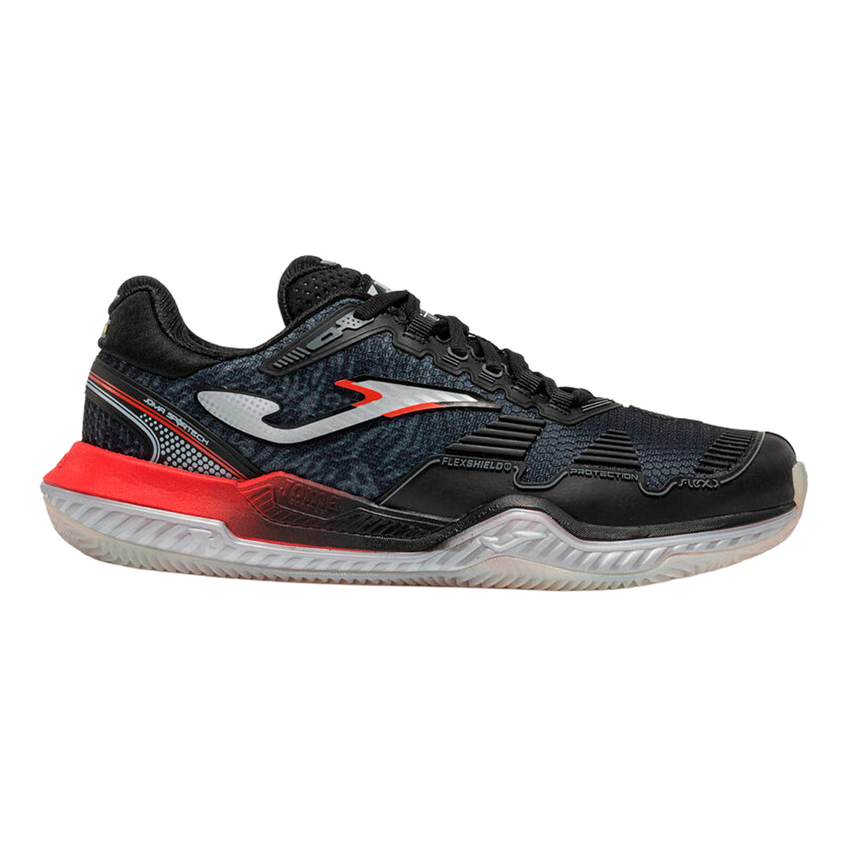 Joma Point Zapatilla tierra batida Hombres - negro, rojo