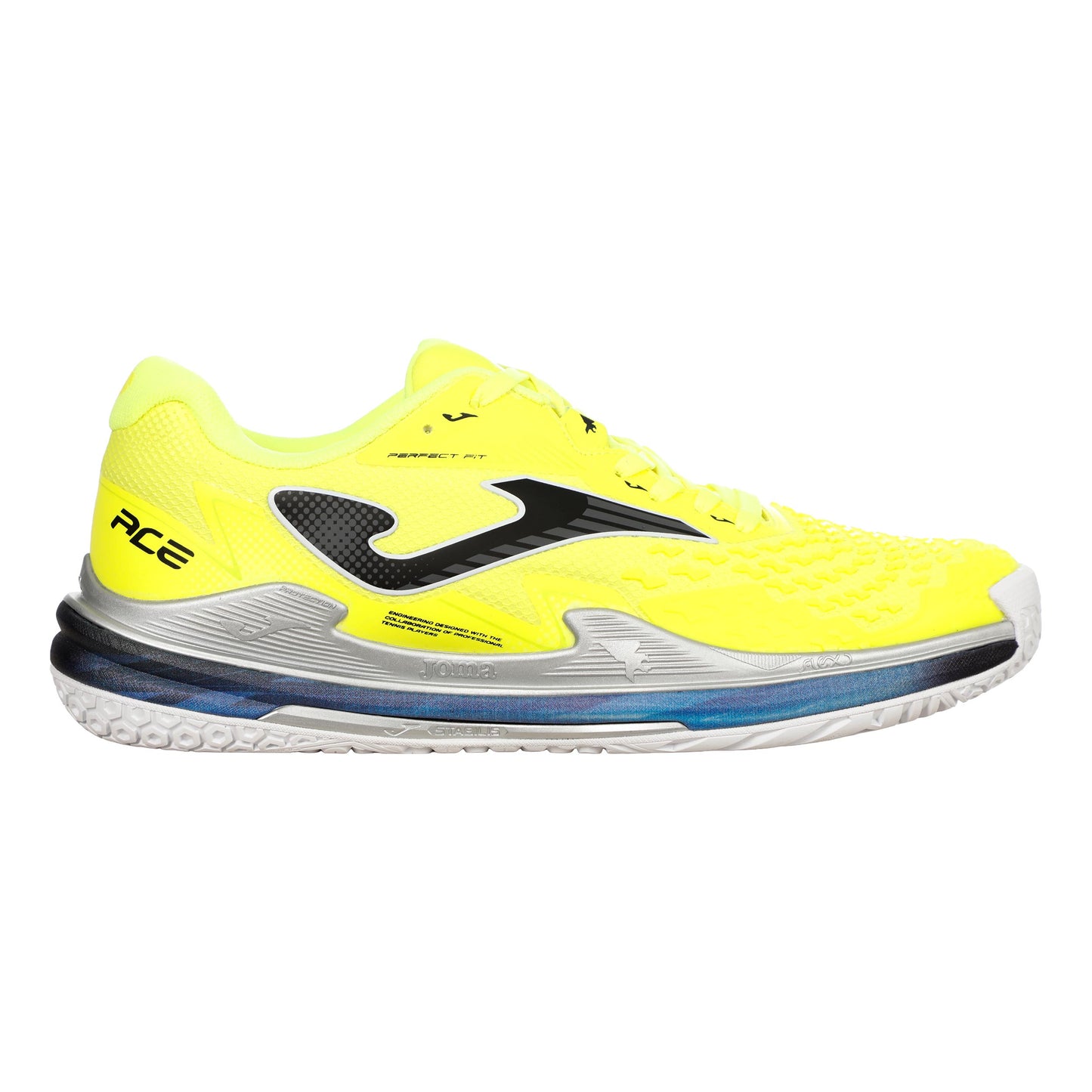 Joma Ace Zapatilla todas las superficies Hombres - amarillo neón, plateado
